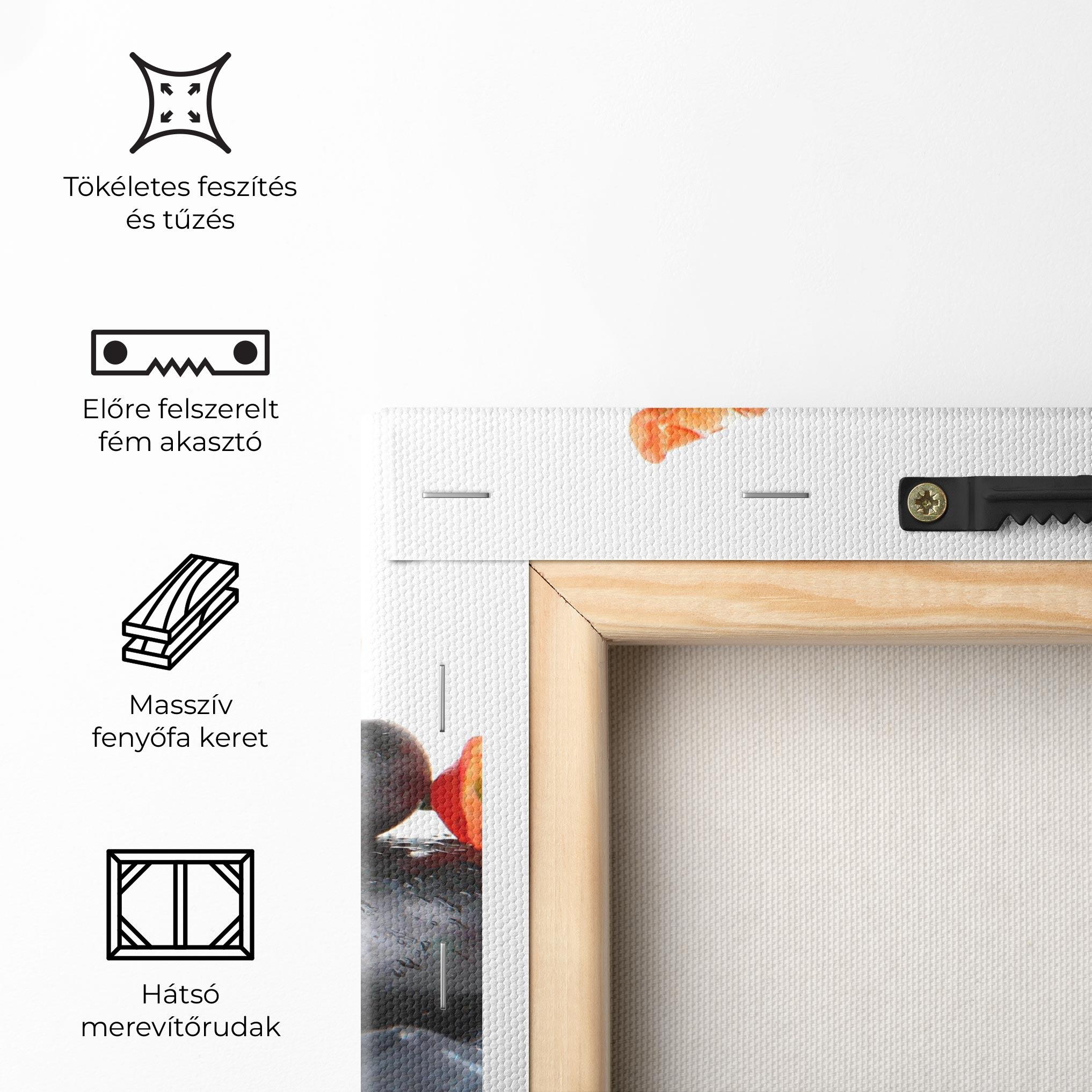 Vászonkép Spa Stones Flowers mockup 5