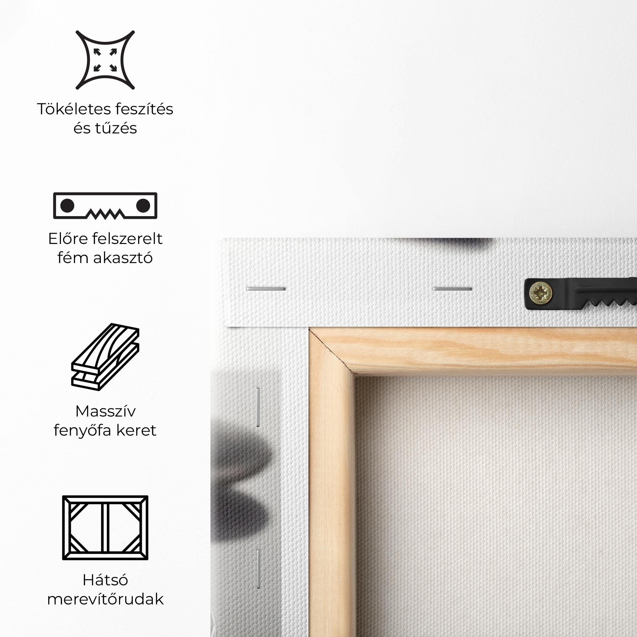 Vászonkép Stone Orange Flower mockup 5