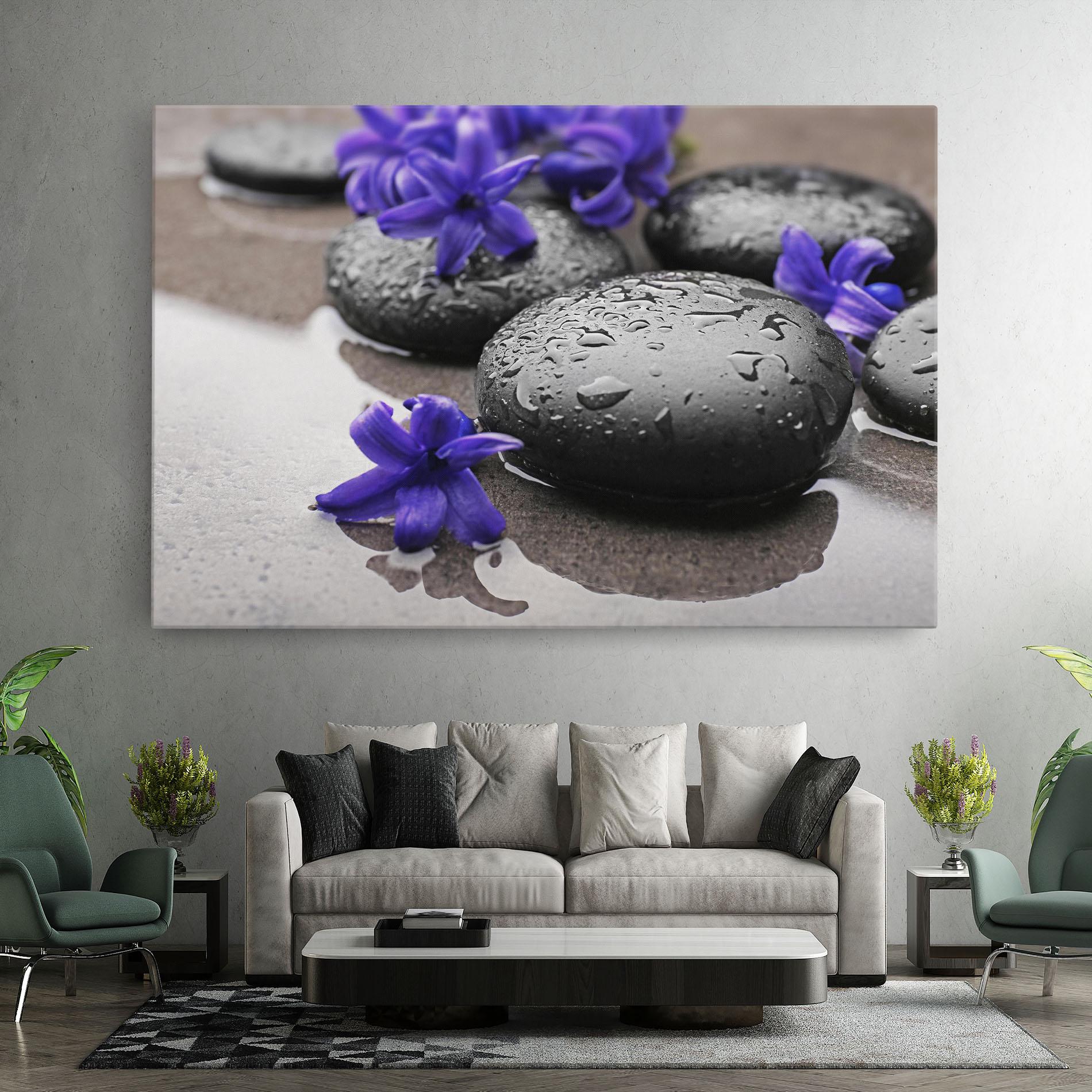 Vászonkép Spa Purple Rock mockup 7