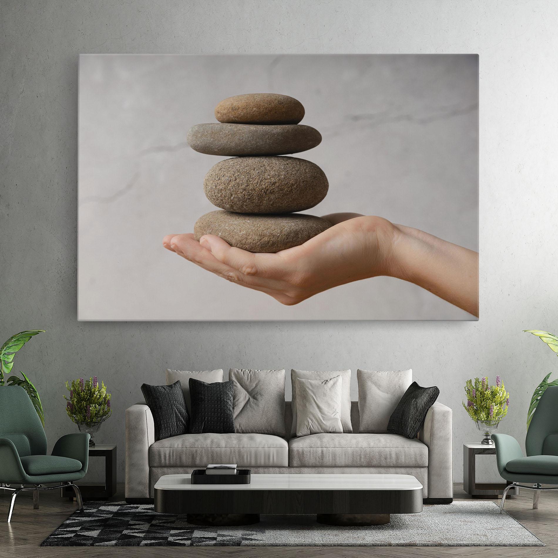 Vászonkép Stones Meditation mockup 7