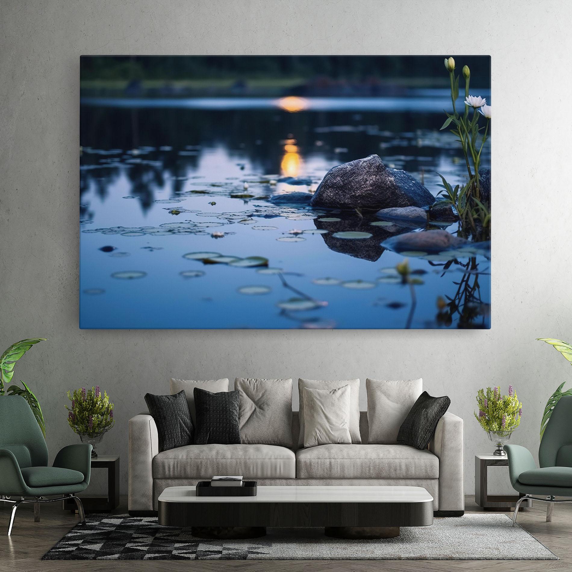 Vászonkép Water Stones mockup 7