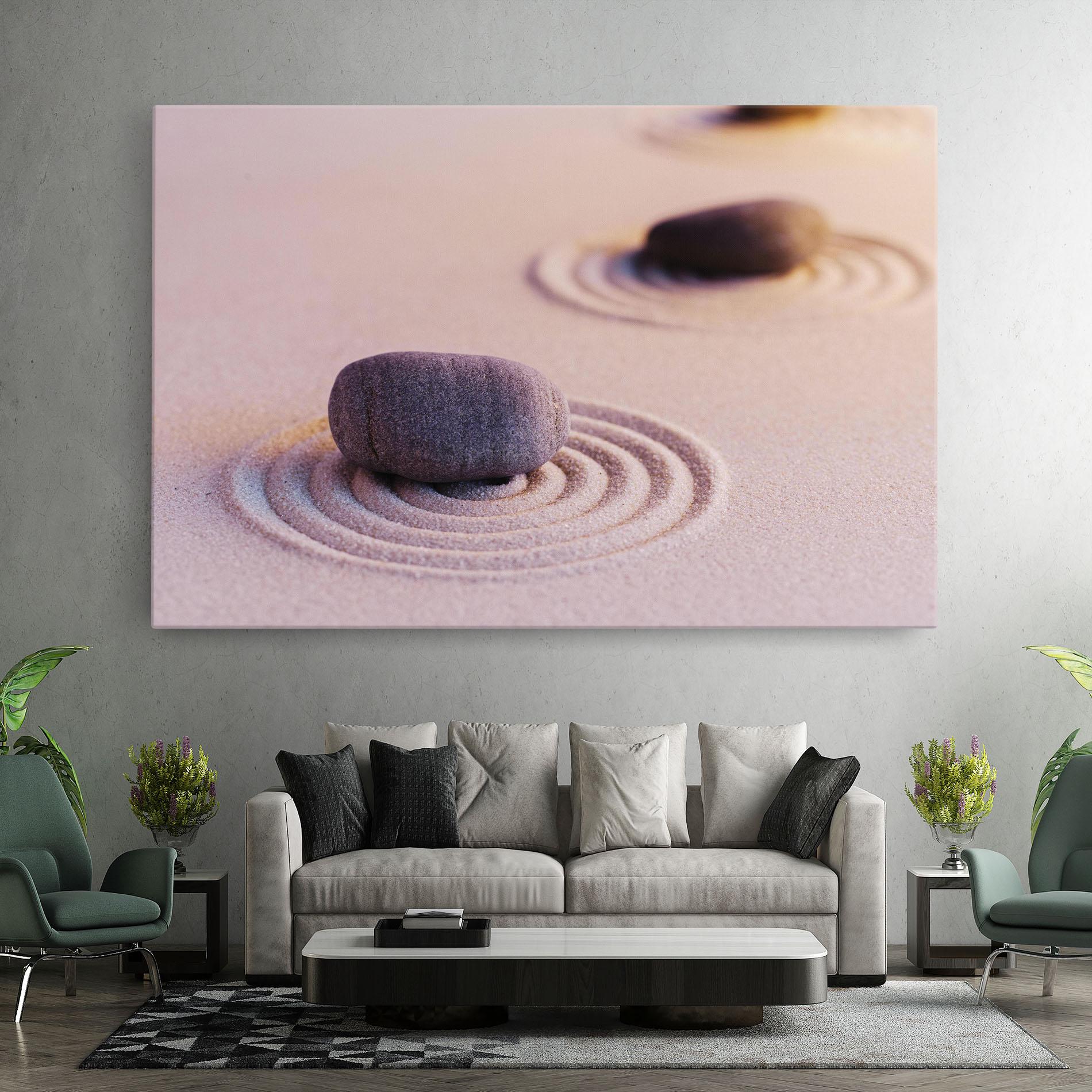 Vászonkép Zen Garden Stones mockup 7