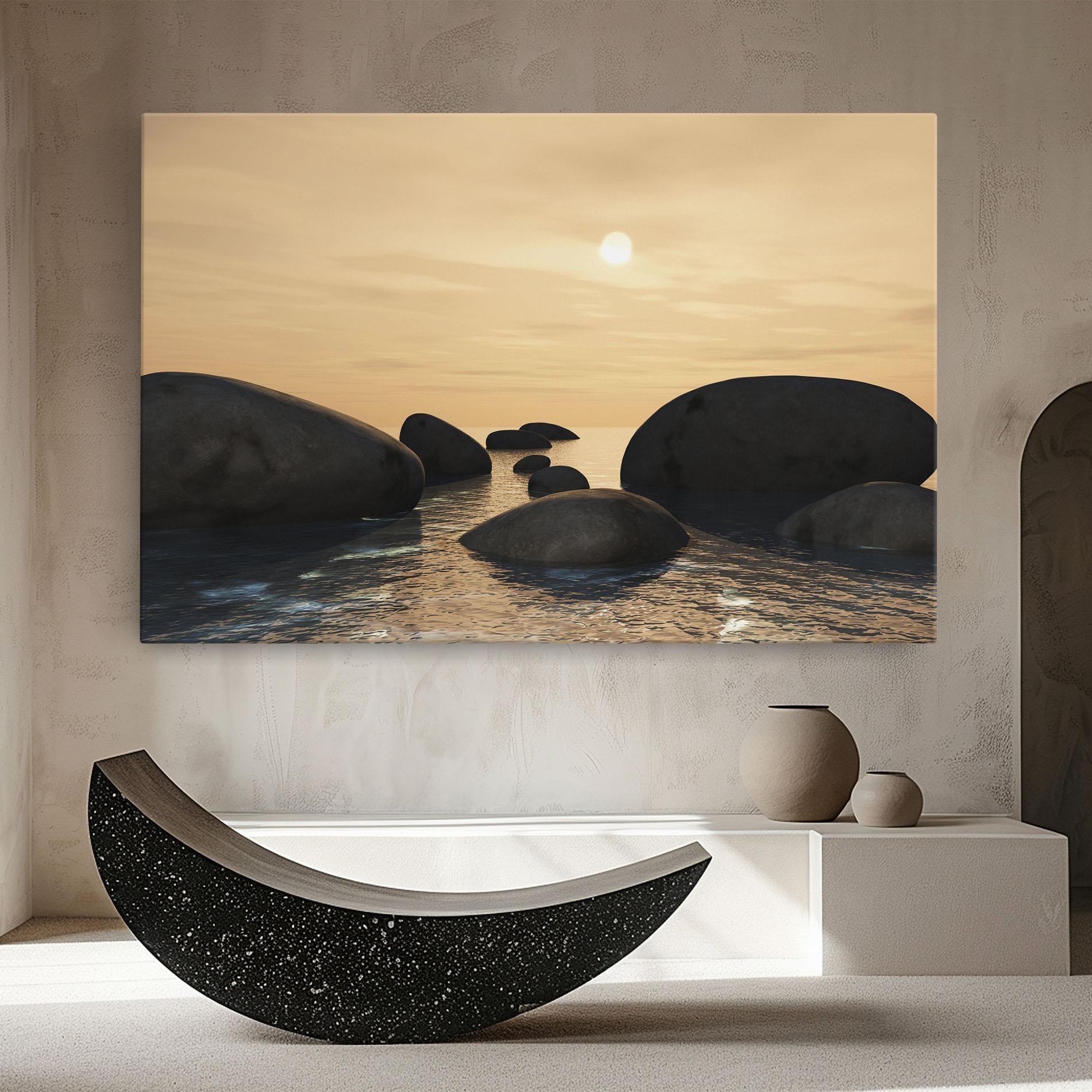 Vászonkép Peace Rock mockup 8