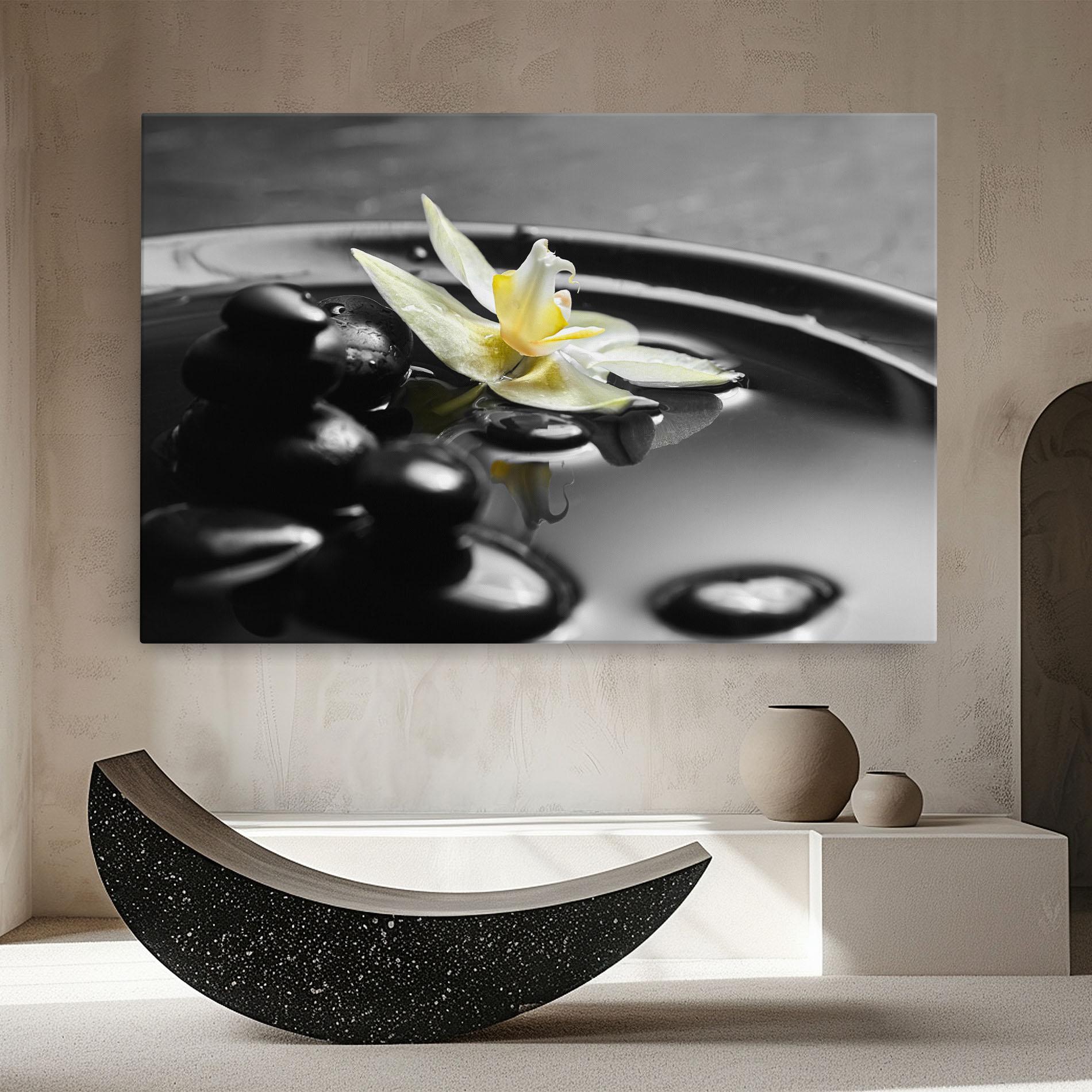 Vászonkép Pebbles Yellow Flower mockup 8