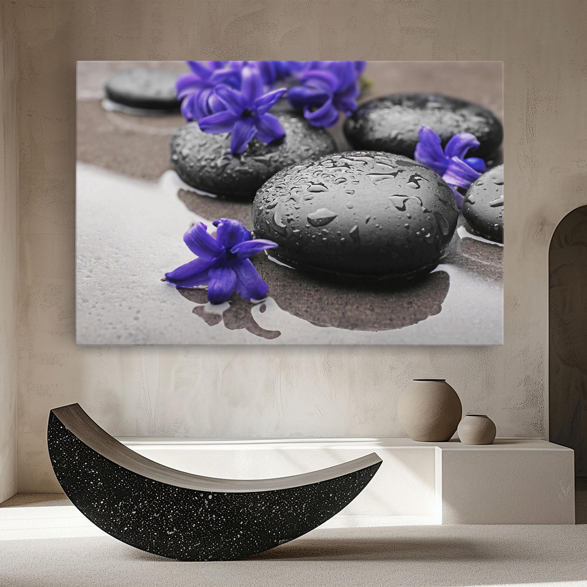 Vászonkép Spa Purple Rock mockup 8