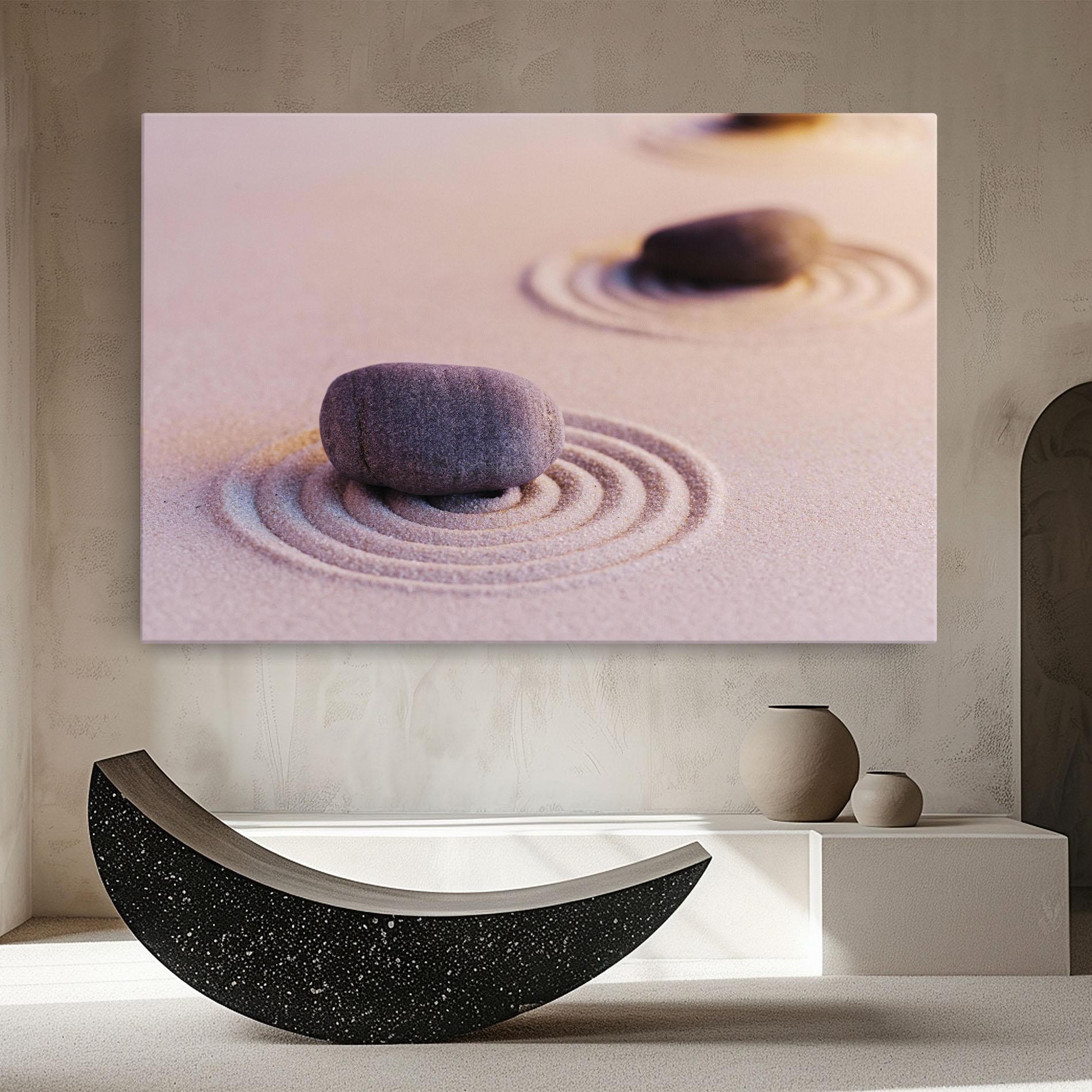 Vászonkép Zen Garden Stones mockup 8