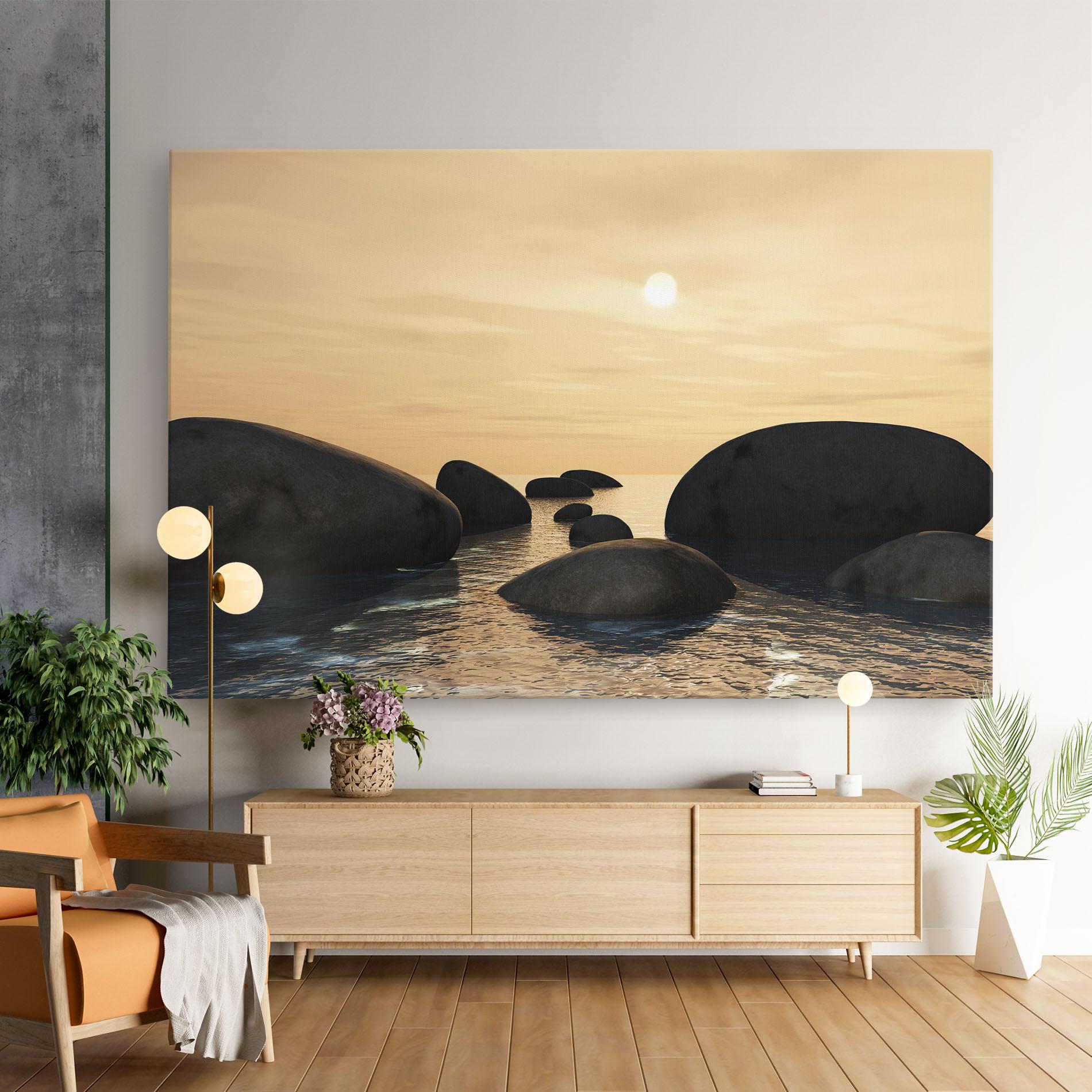 Vászonkép Peace Rock mockup 9