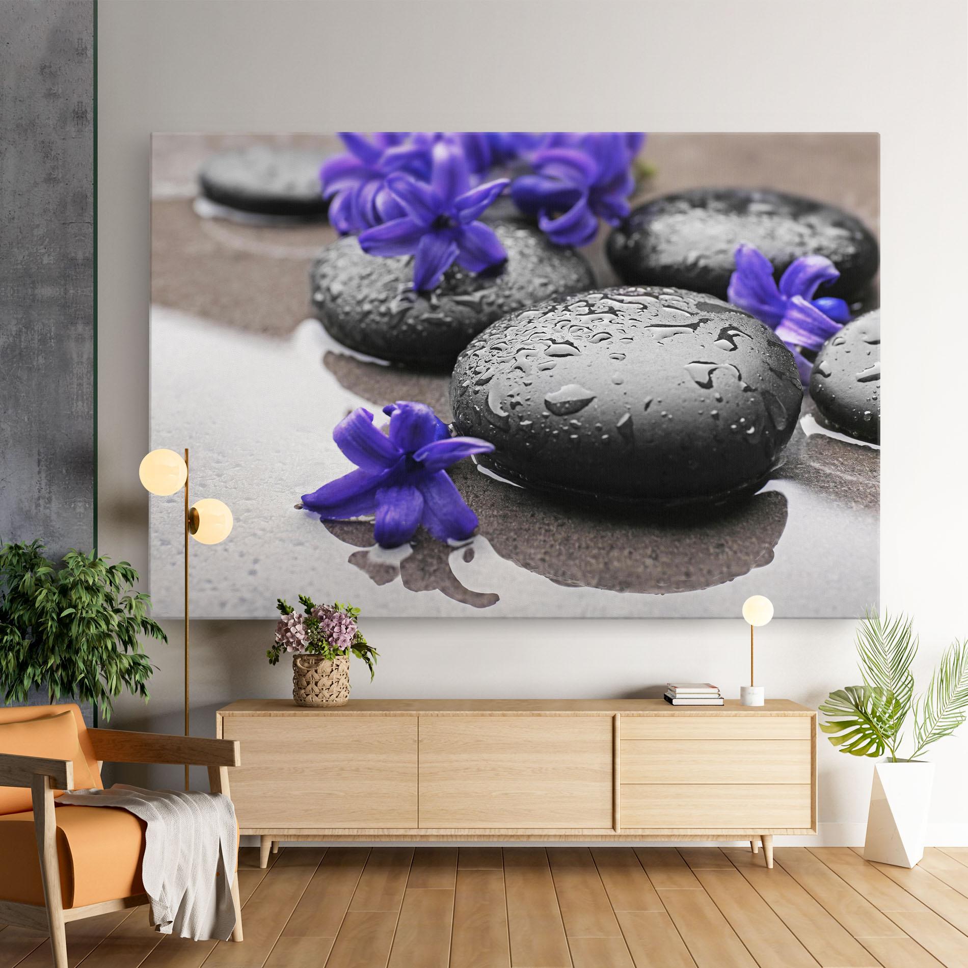 Vászonkép Spa Purple Rock mockup 9