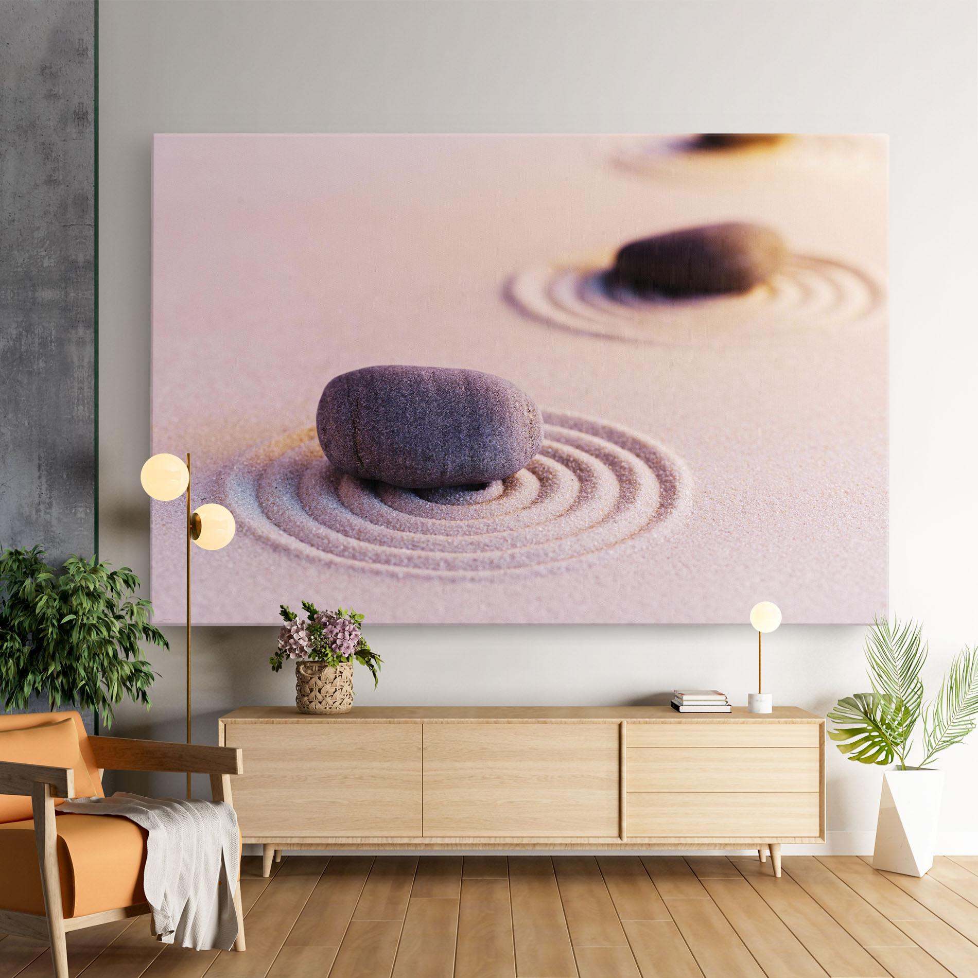 Vászonkép Zen Garden Stones mockup 9