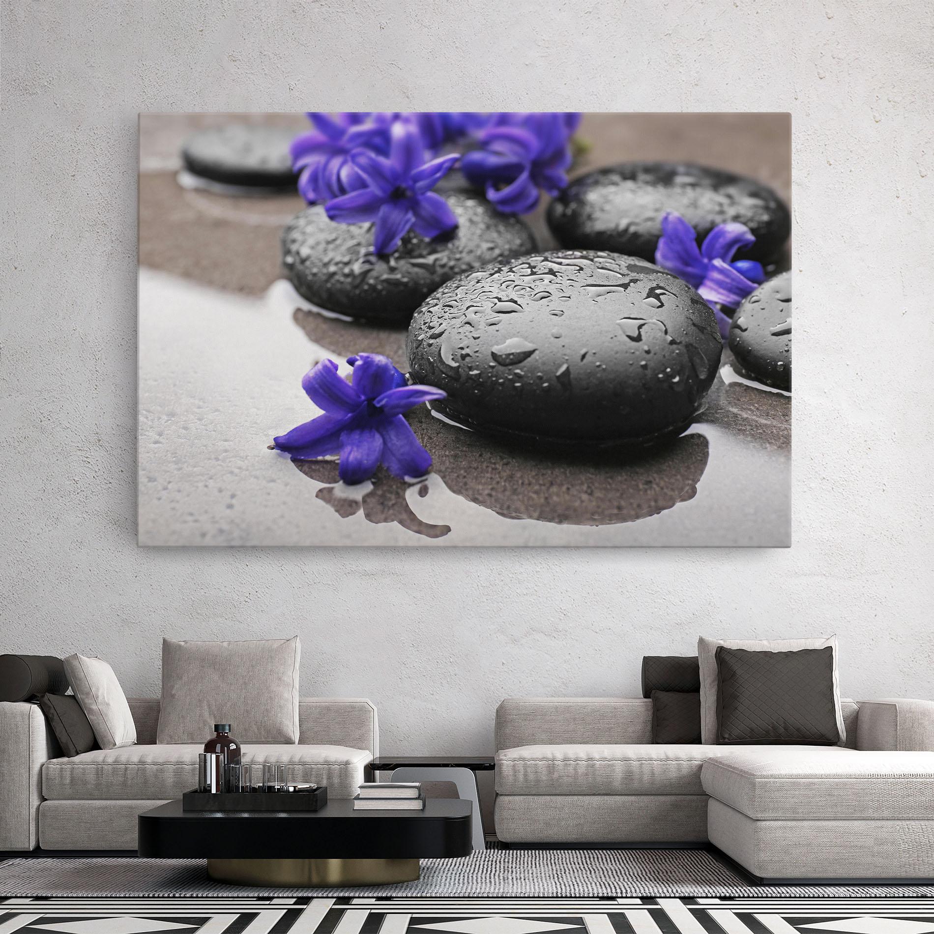 Vászonkép Spa Purple Rock mockup 2