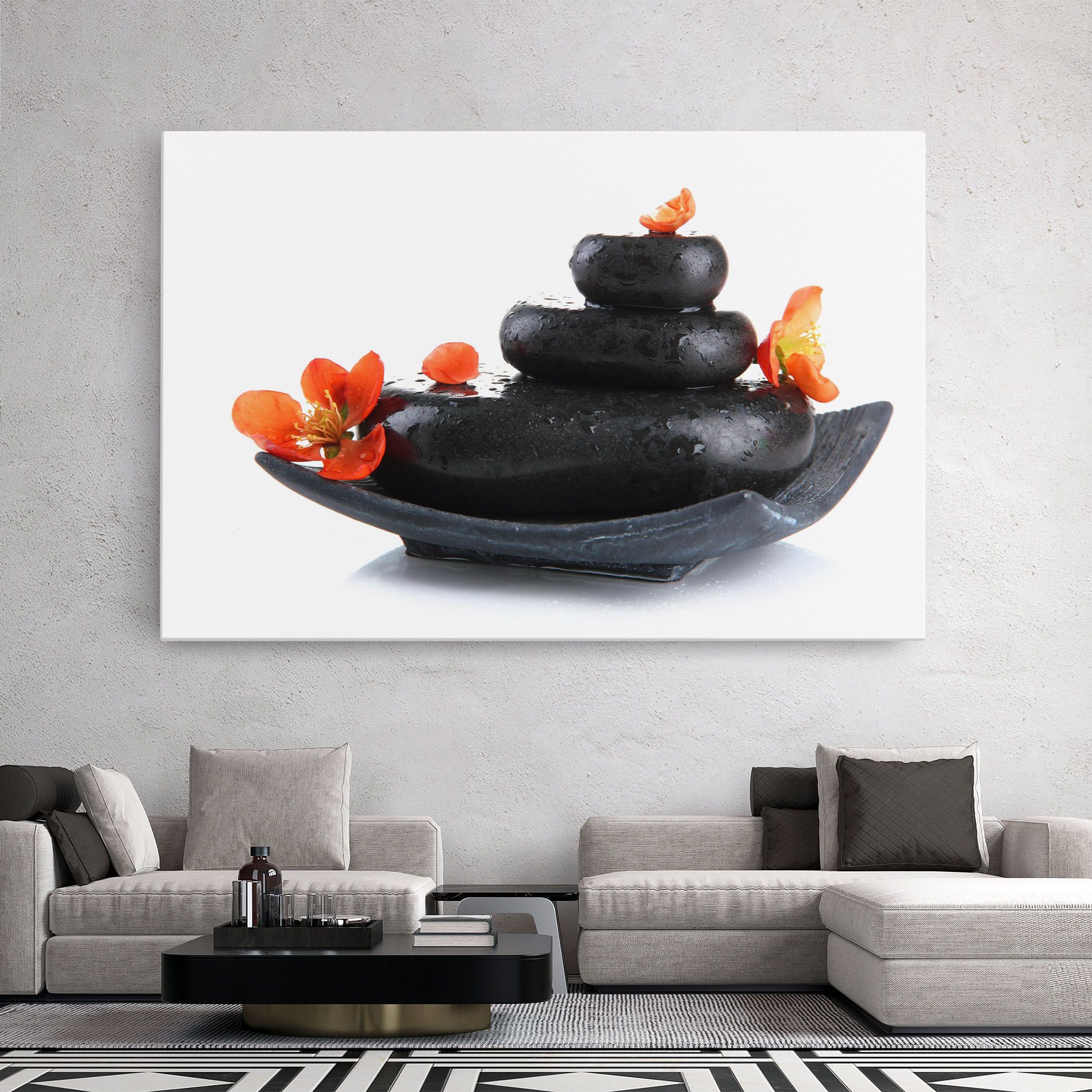 Spa Stones Flowers mockup 2