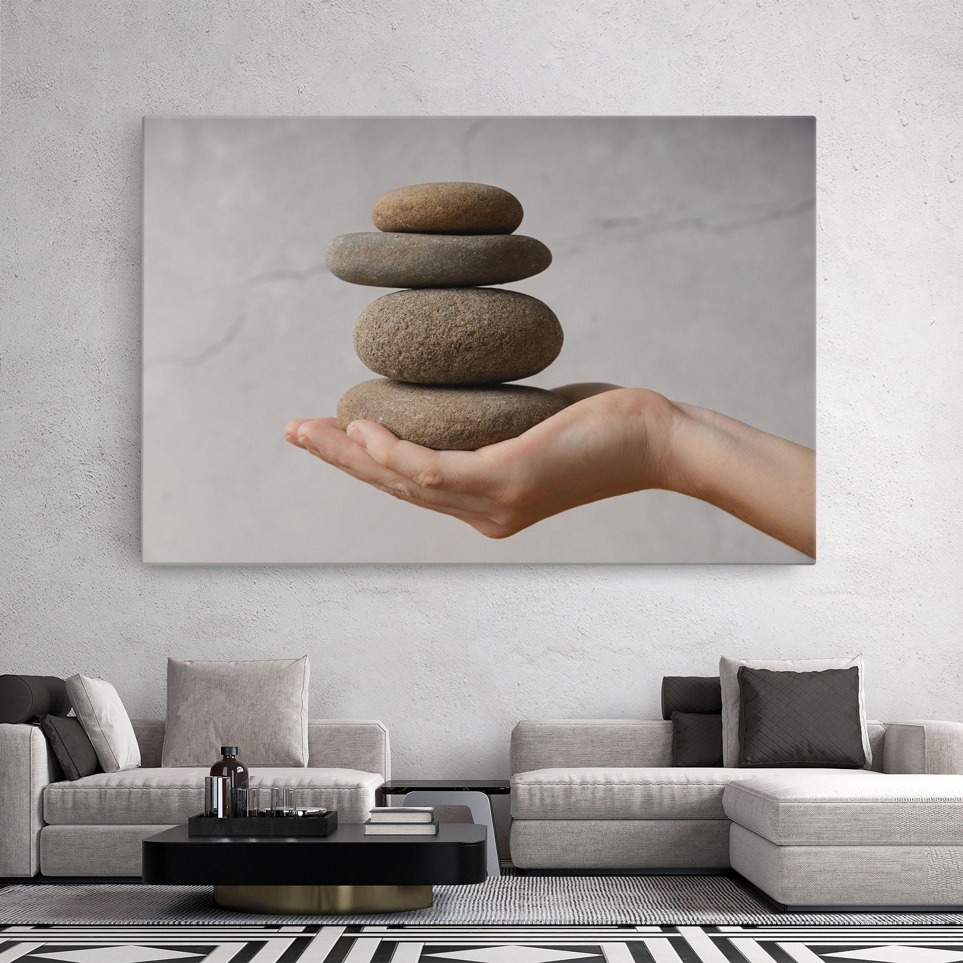 Vászonkép Stones Meditation mockup 2