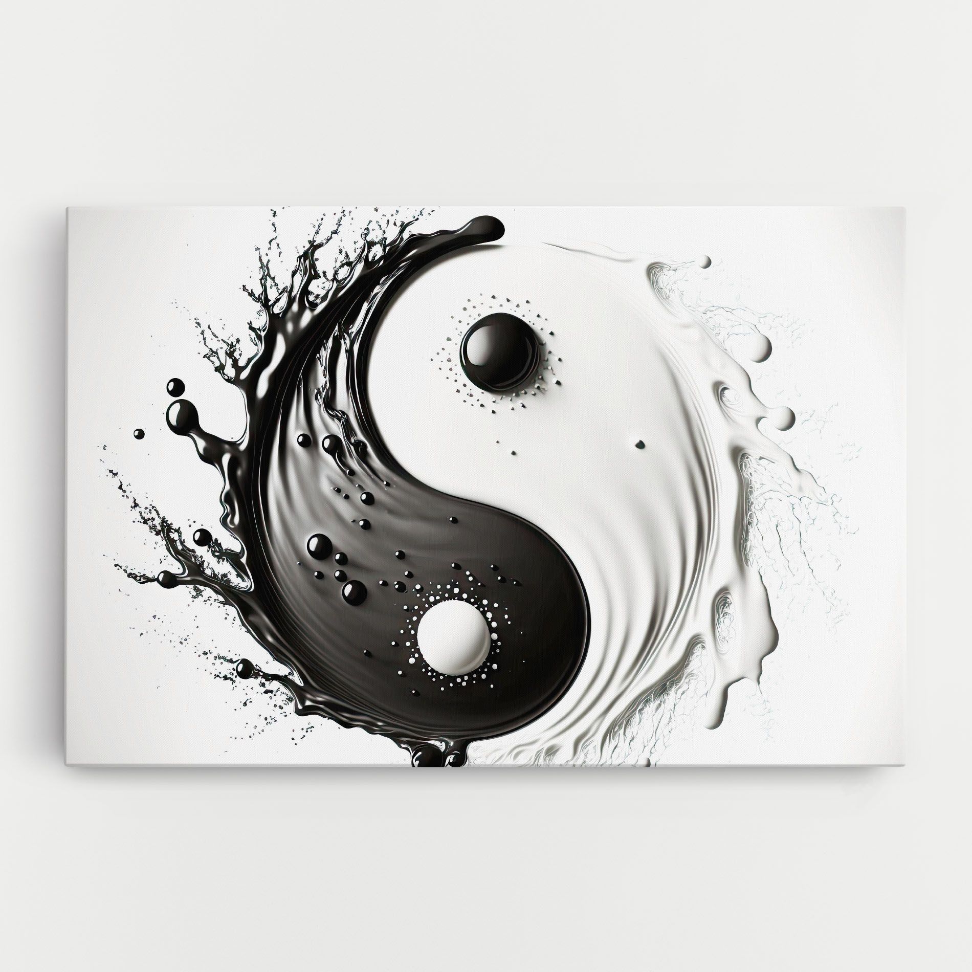 Black Liquid Yinyang mockup 0