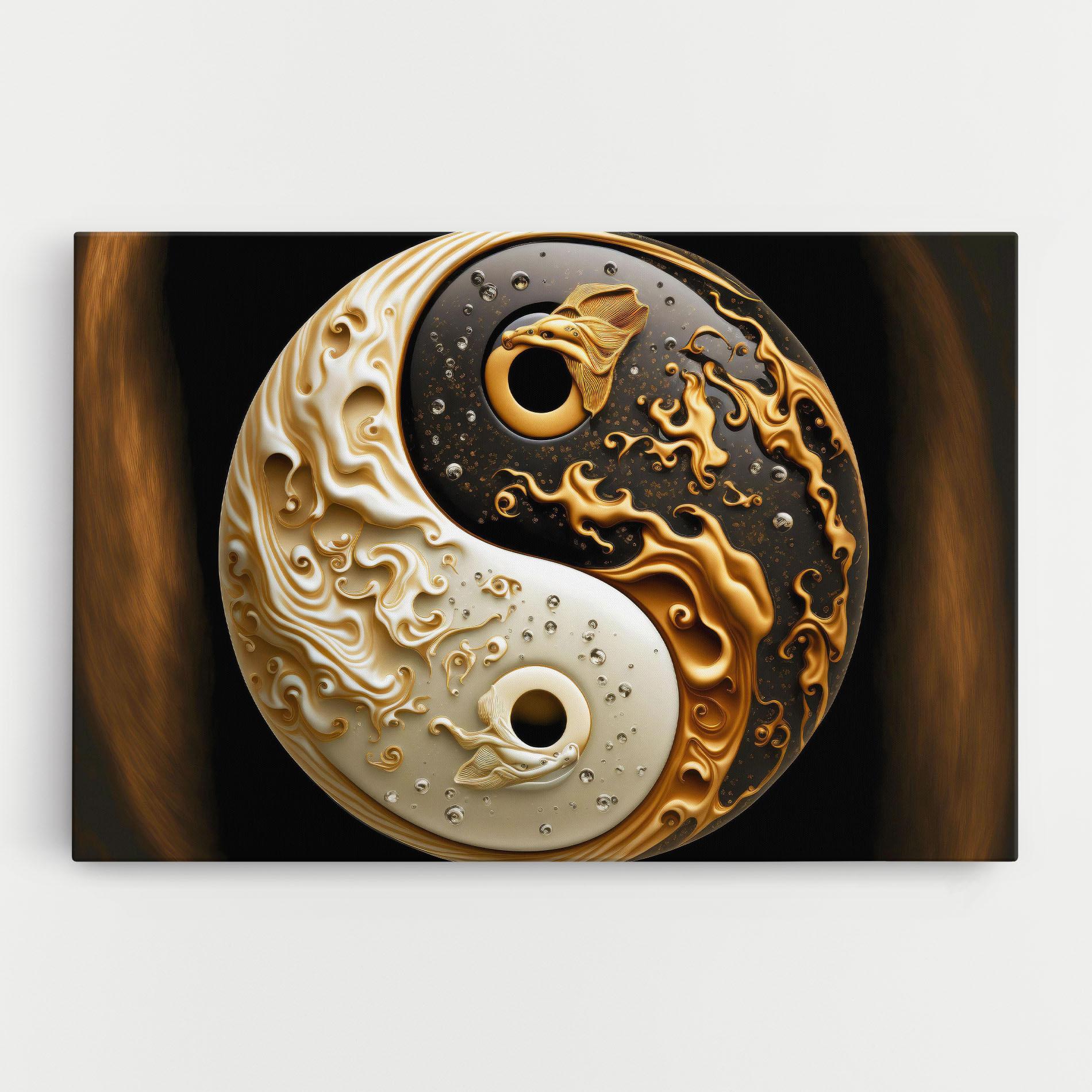 Vászonkép Caramel Yinyang mockup 0