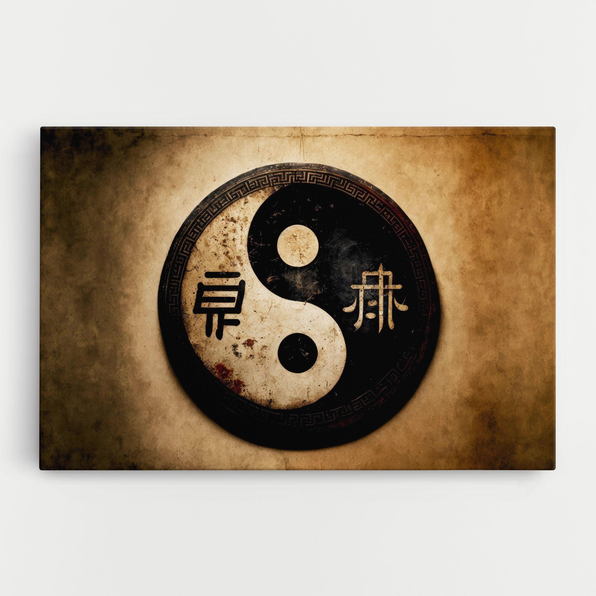 Vászonkép Chinese Yinyang mockup 0