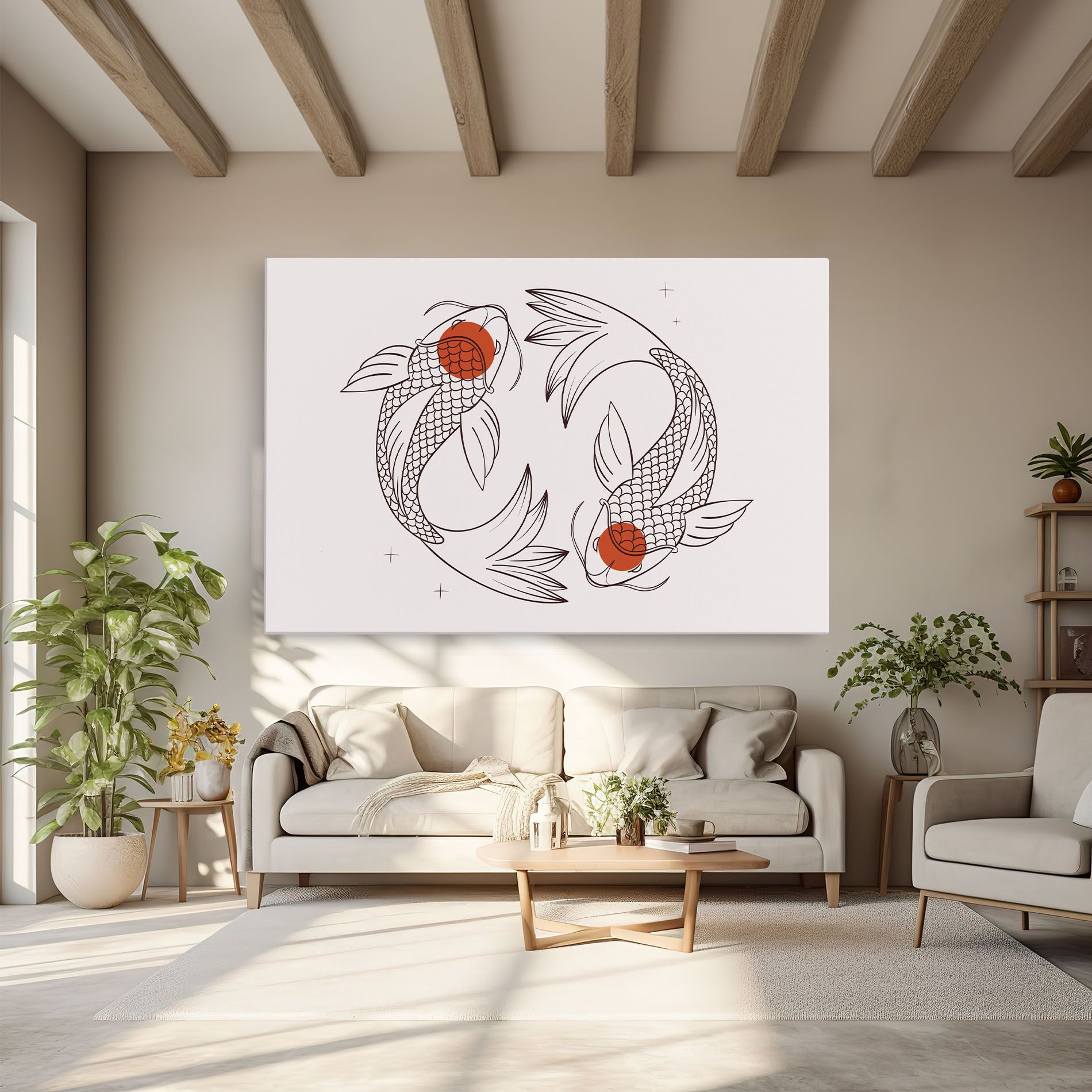 Koi Yinyang Art mockup 6
