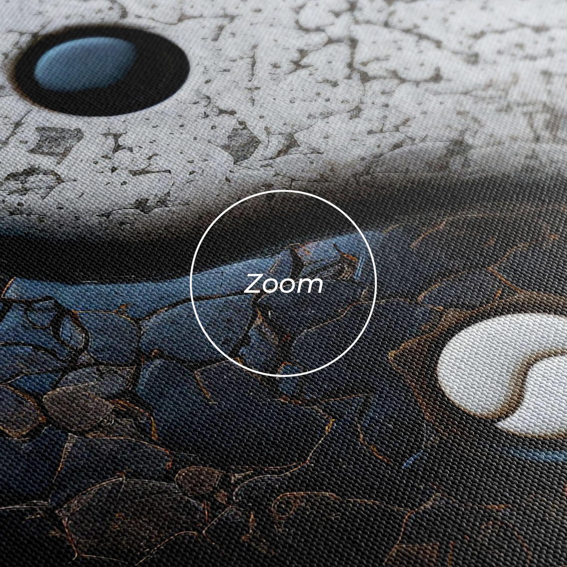 Vászonkép Black Stone Yinyang mockup 3