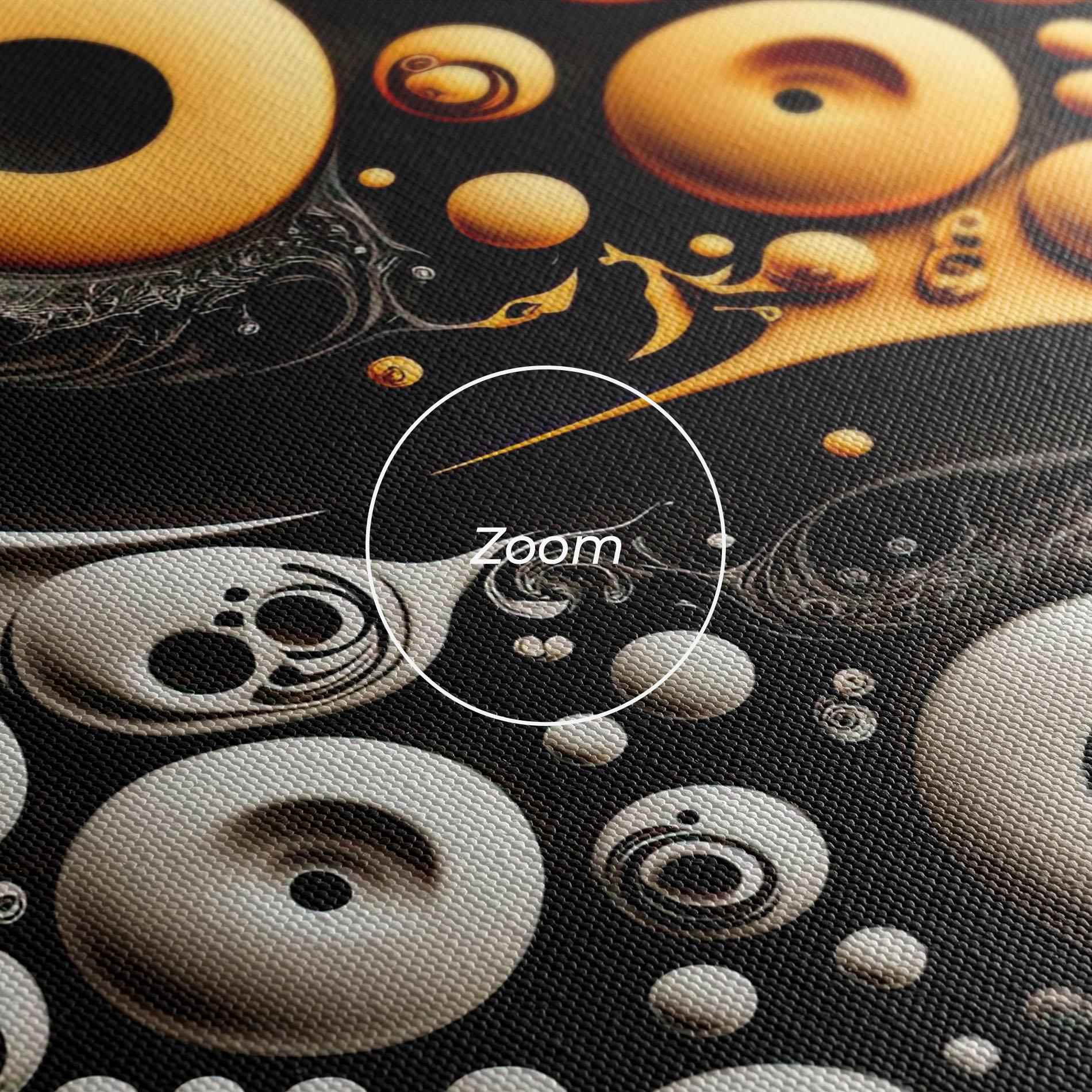 Vászonkép Cream Balls Yinyang mockup 3