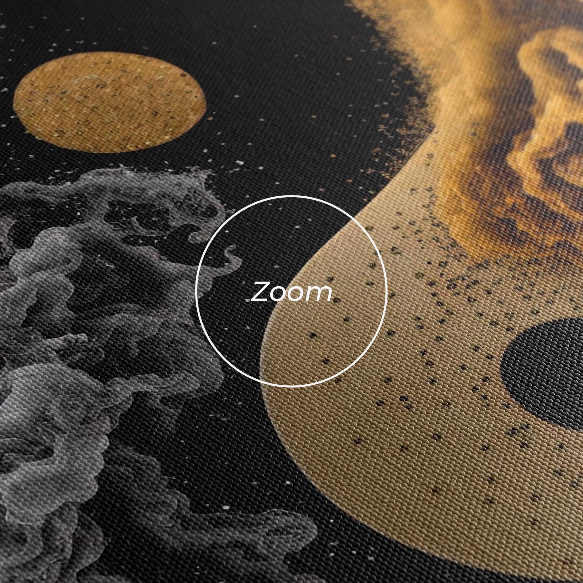 Vászonkép Cream Smoke Yinyang mockup 3