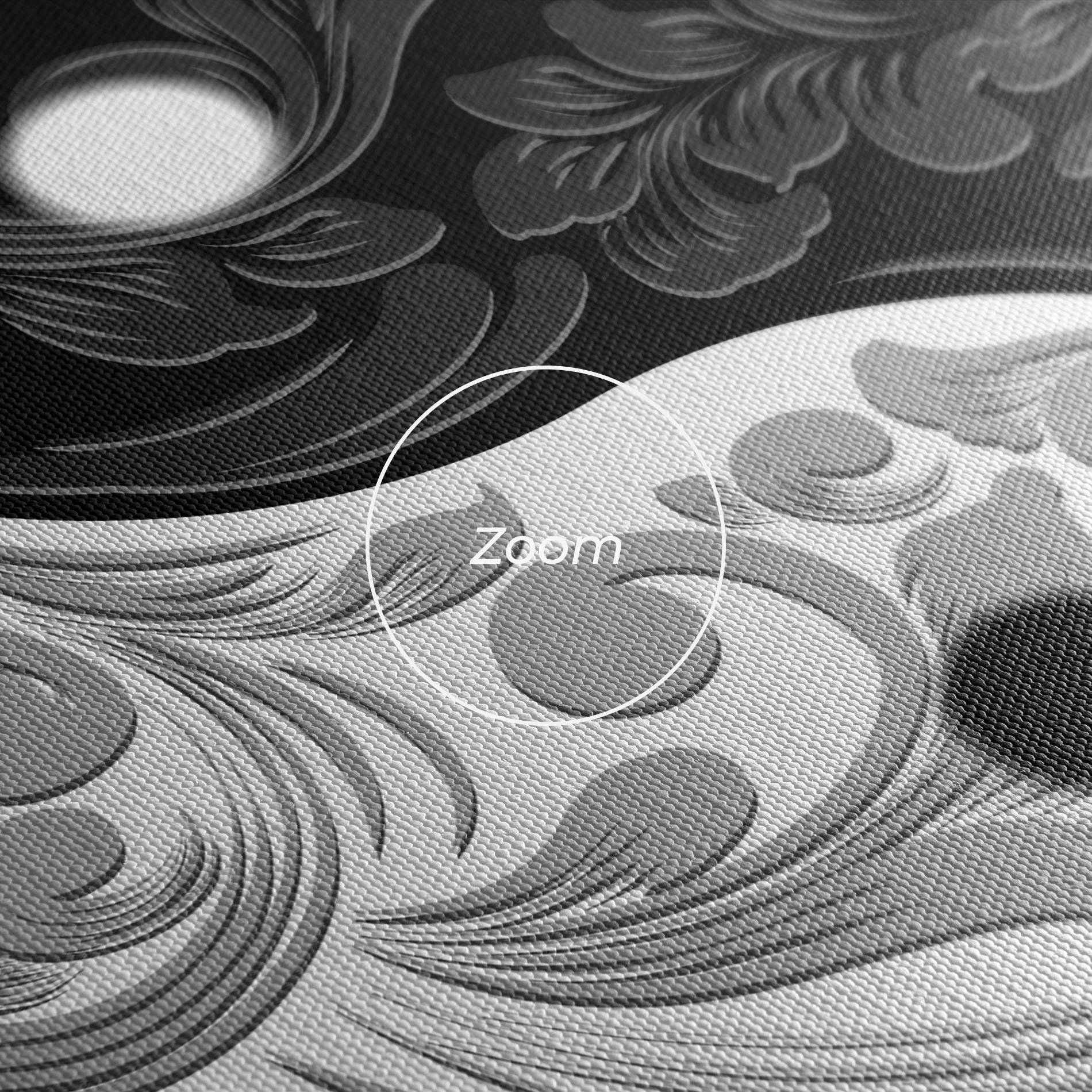 Vászonkép Yinyang Grey mockup 3