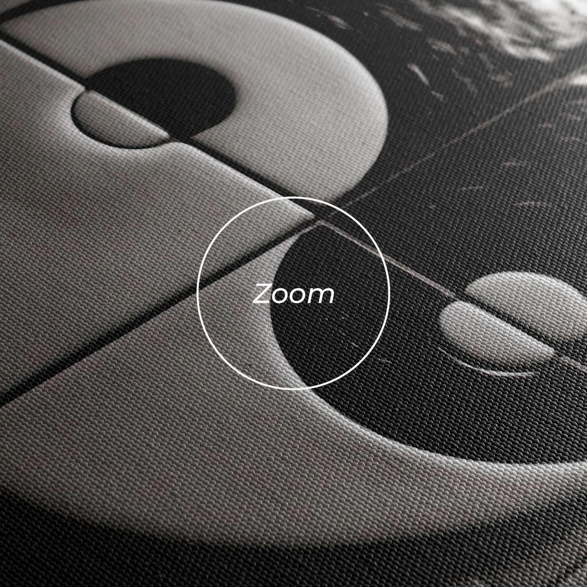 Vászonkép Yinyang Tiles Wall mockup 3