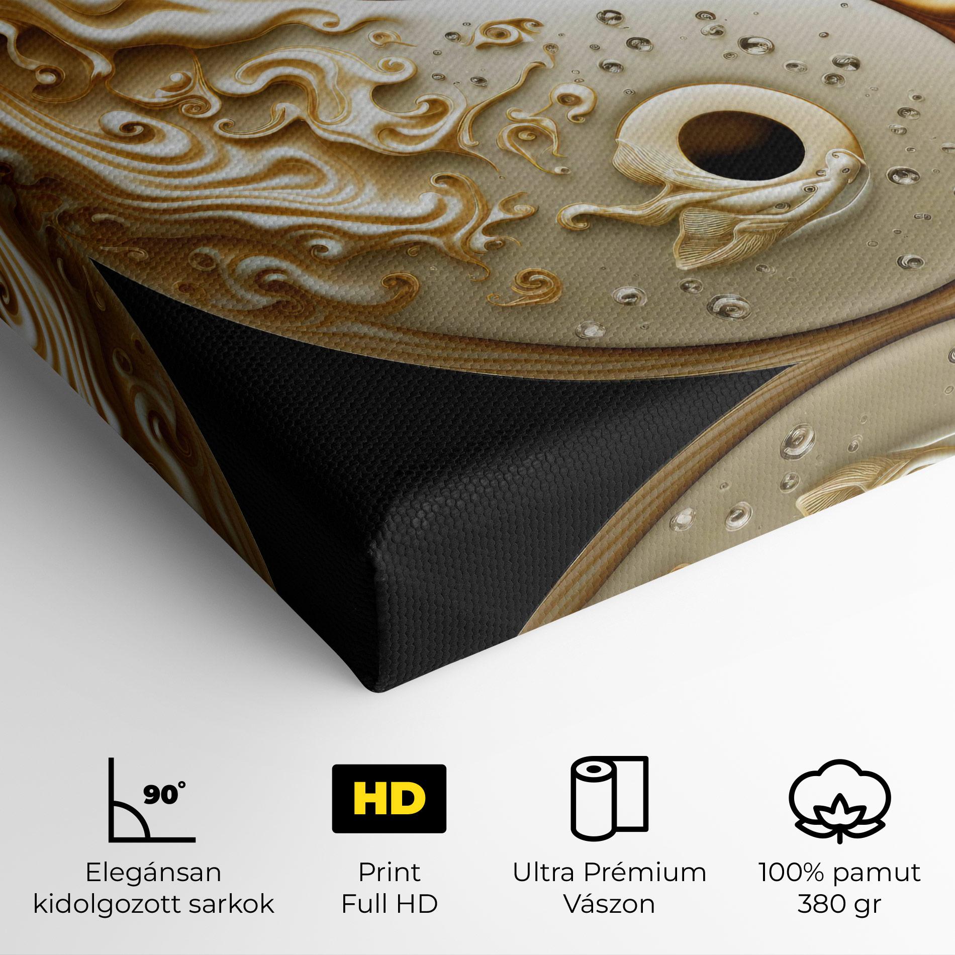 Vászonkép Caramel Yinyang mockup 4