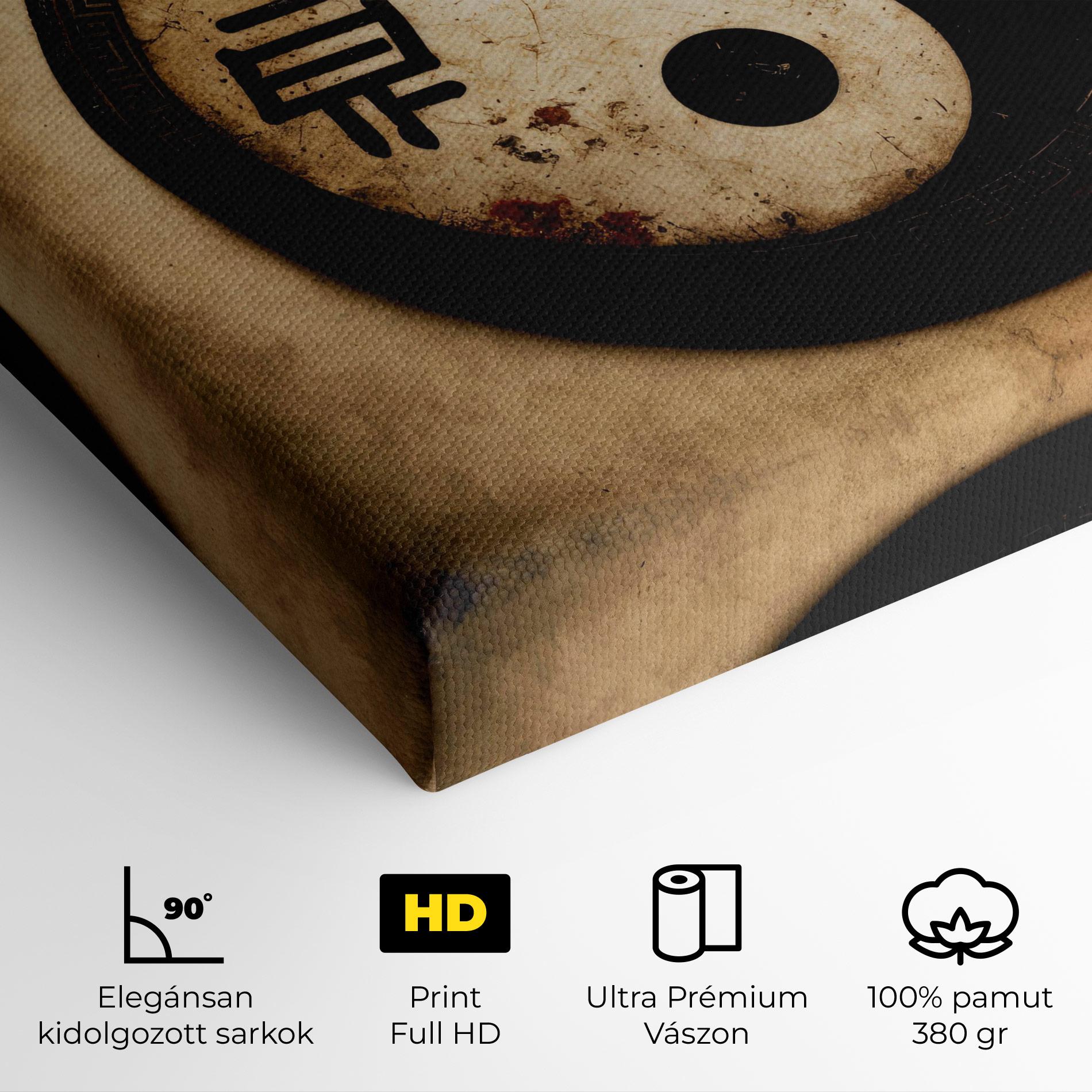 Vászonkép Chinese Yinyang mockup 4
