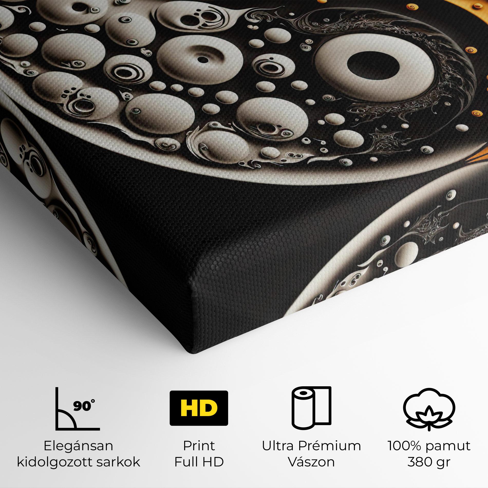 Vászonkép Cream Balls Yinyang mockup 4