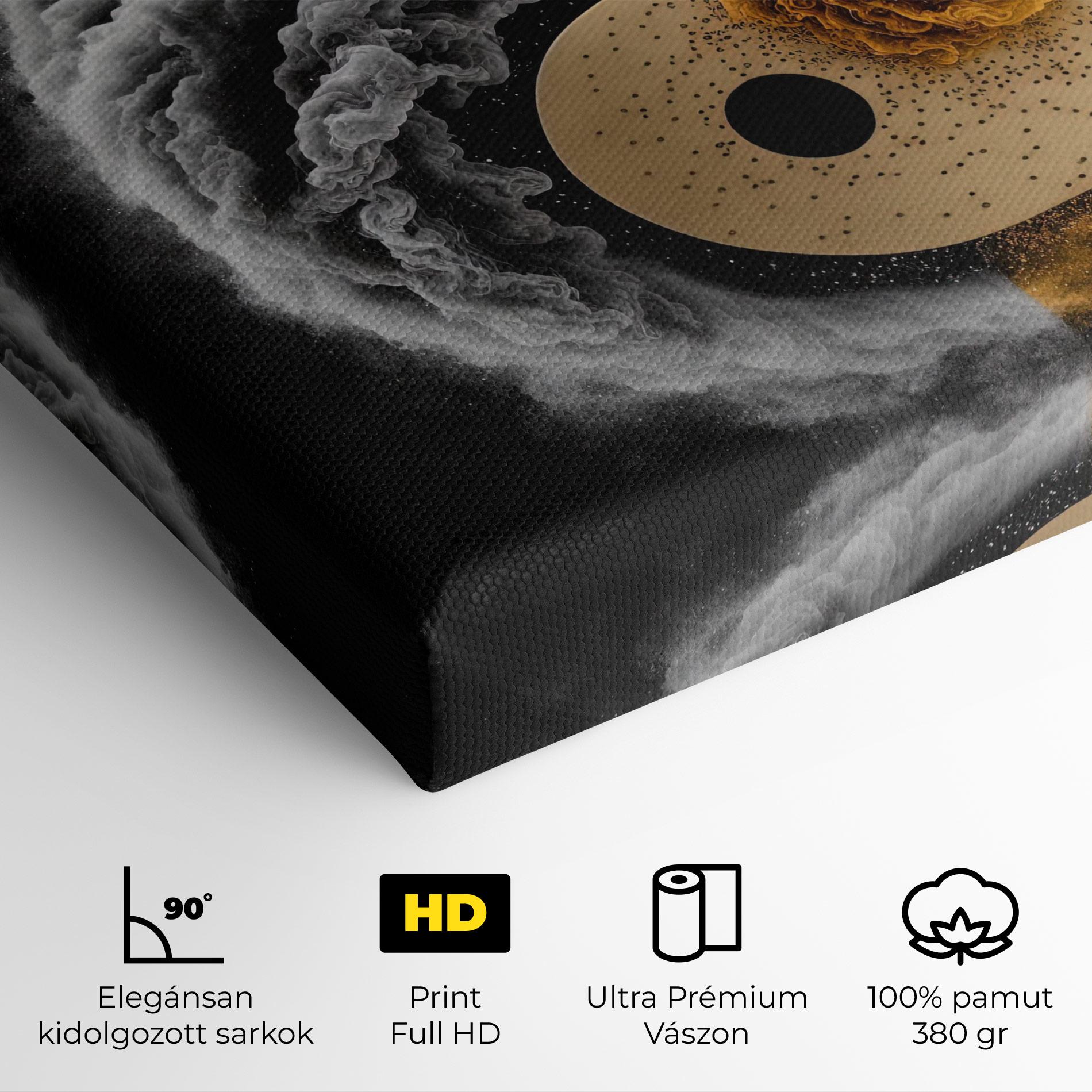 Vászonkép Cream Smoke Yinyang mockup 4