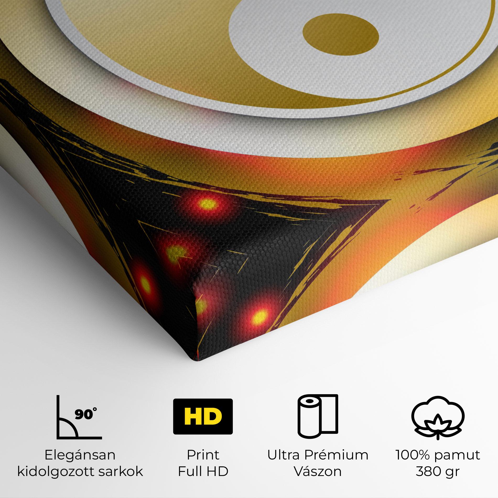 Vászonkép Gold Light Yinyang mockup 4