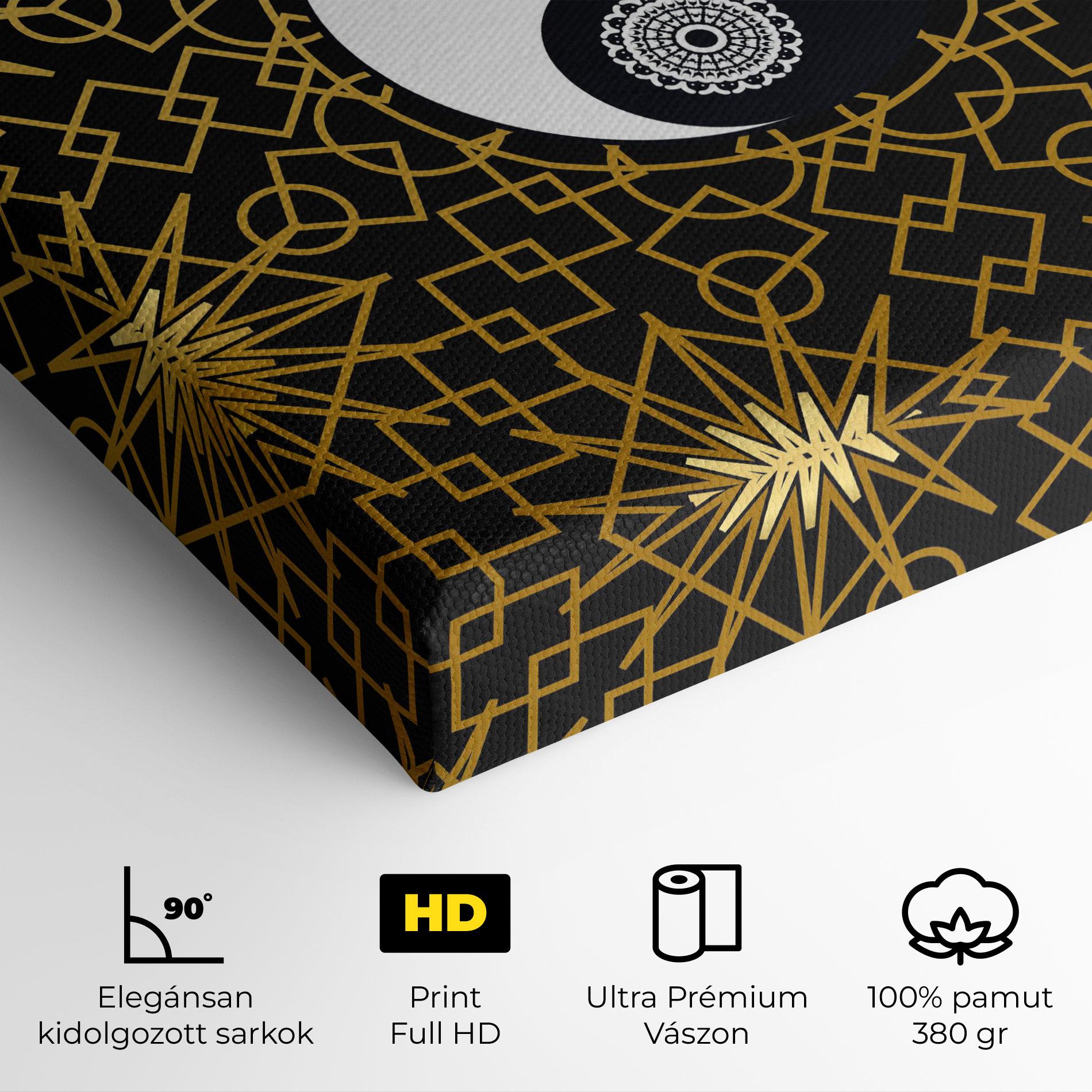 Vászonkép Meditation Yin Yang mockup 4