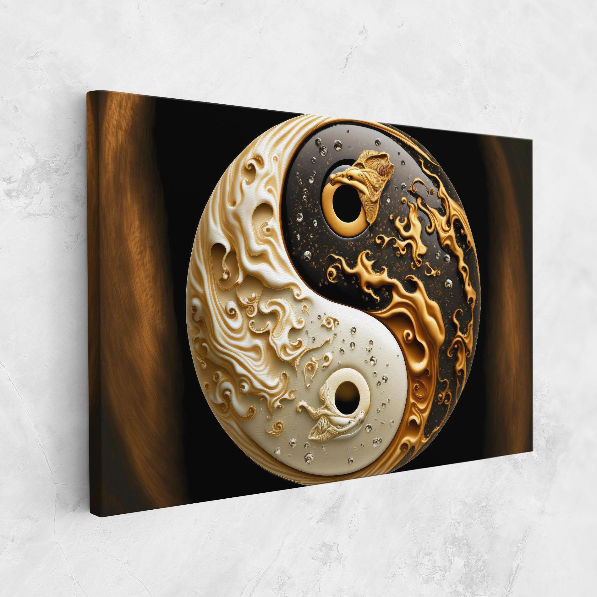 Vászonkép Caramel Yinyang mockup 1