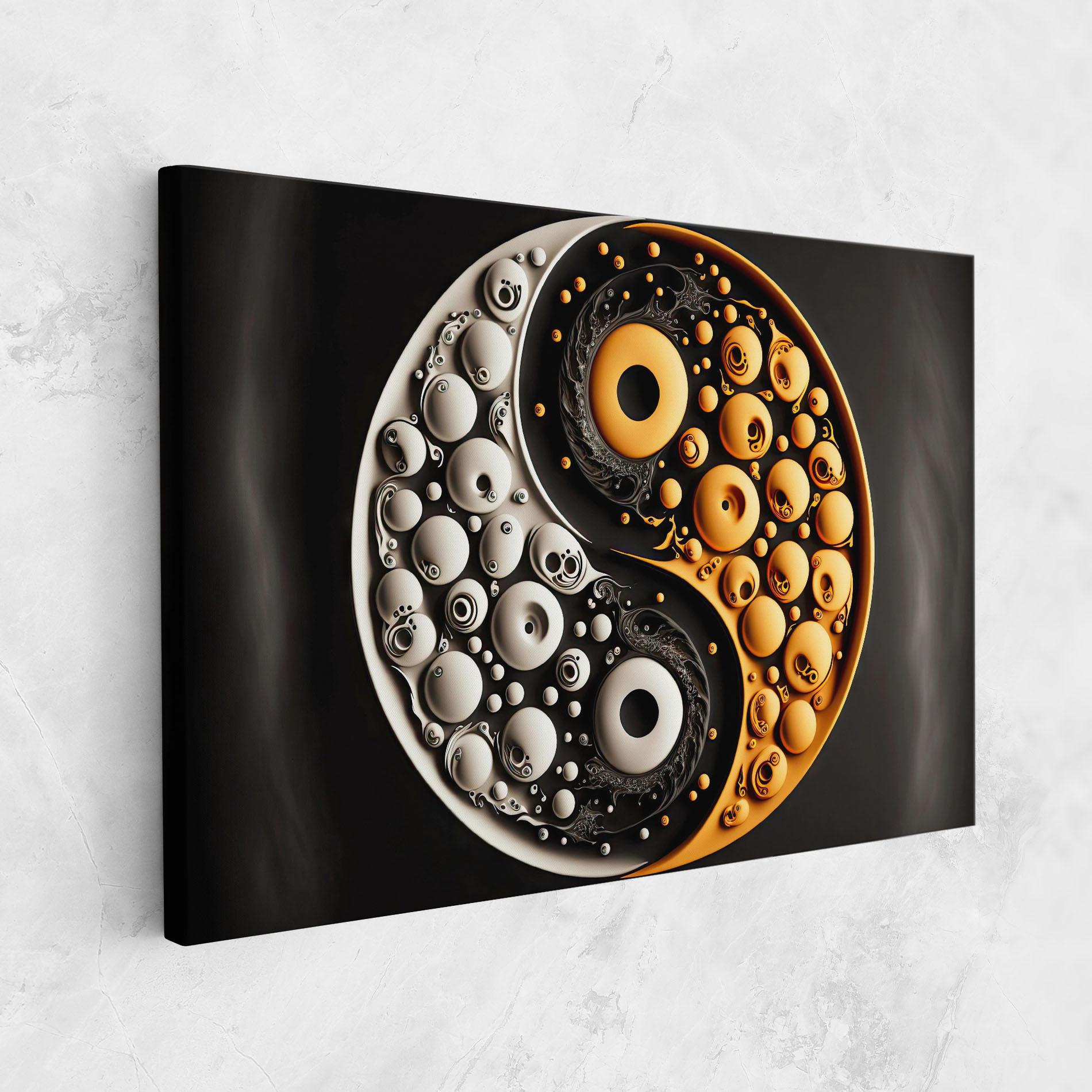 Vászonkép Cream Balls Yinyang mockup 1