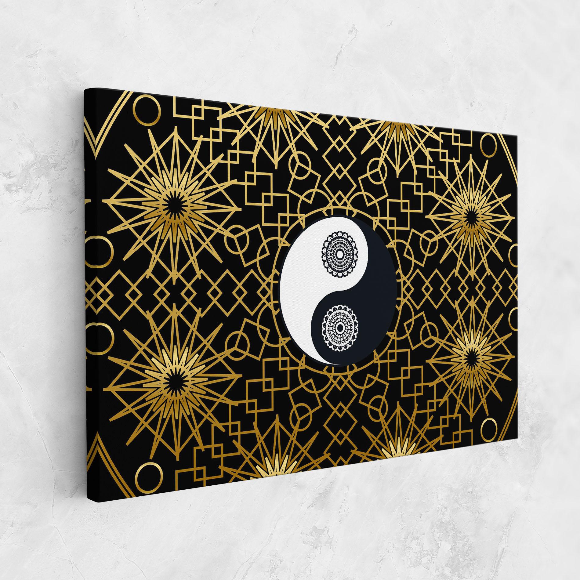Vászonkép Meditation Yin Yang mockup 1