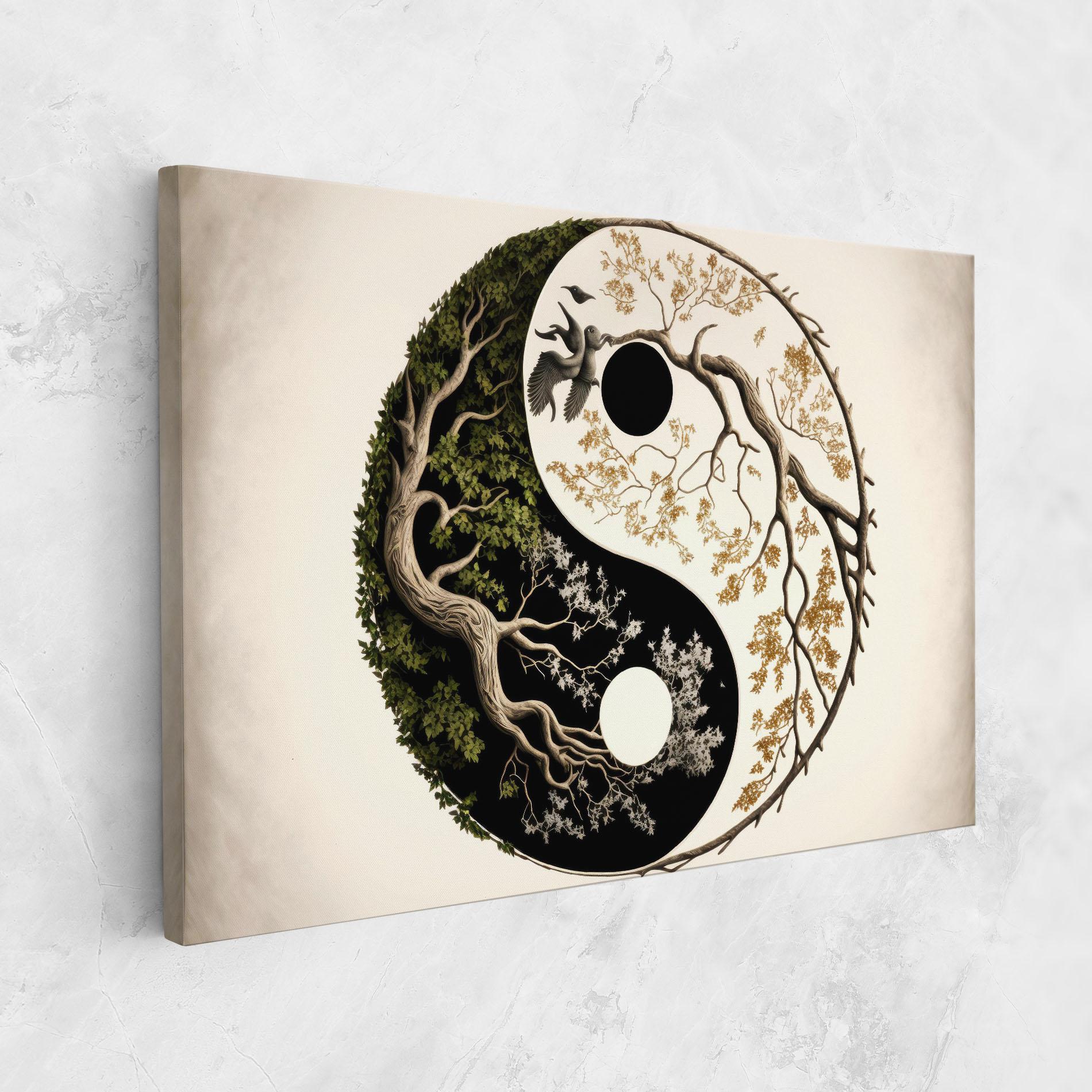 Vászonkép Tree Yinyang mockup 1