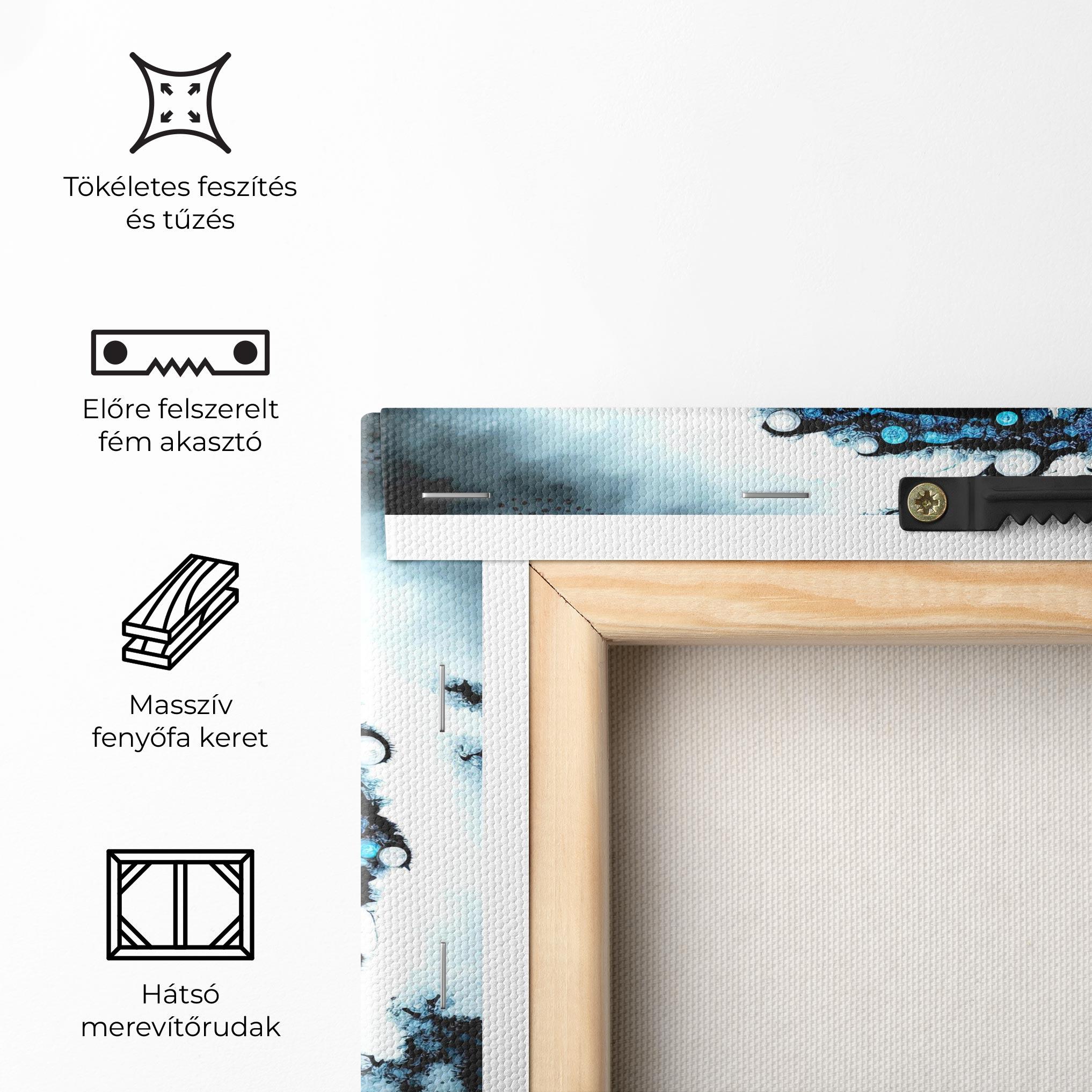 Vászonkép Blue White Yinyang mockup 5