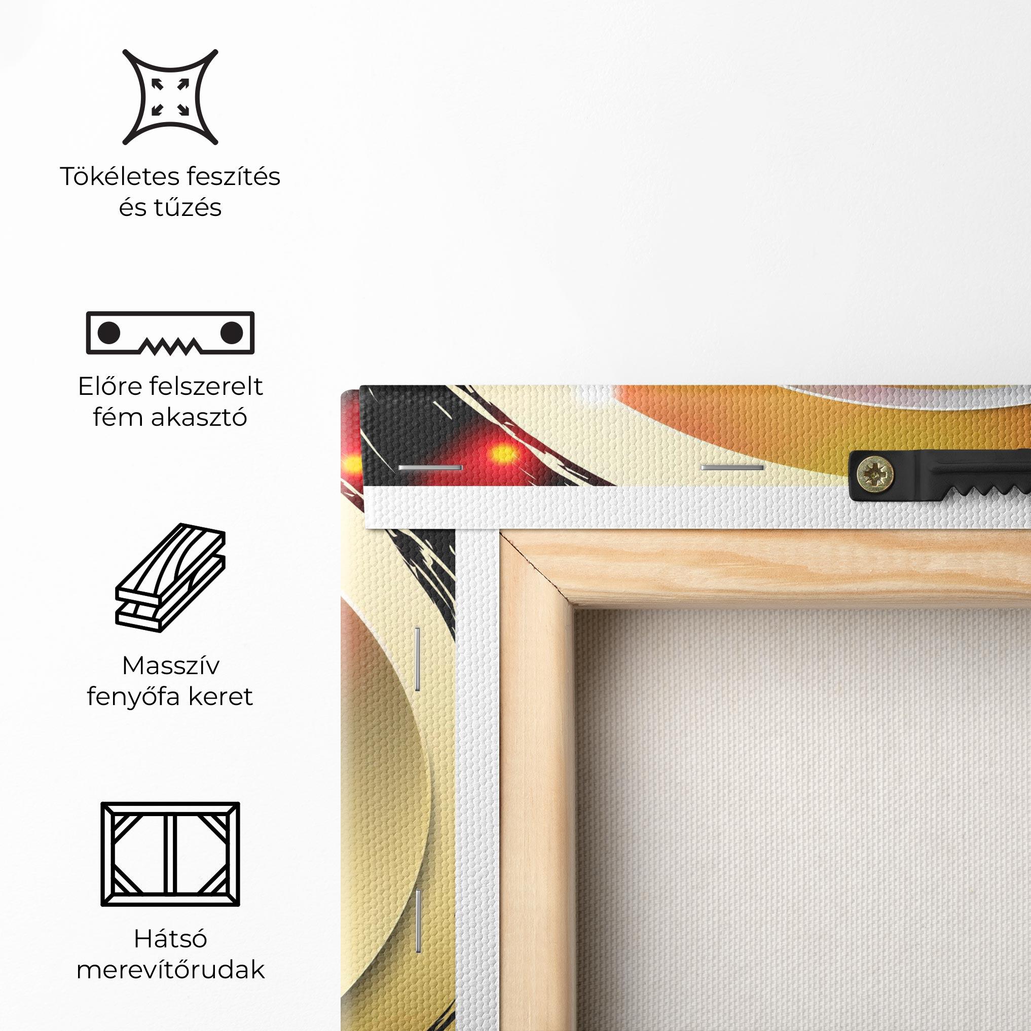 Vászonkép Gold Light Yinyang mockup 5