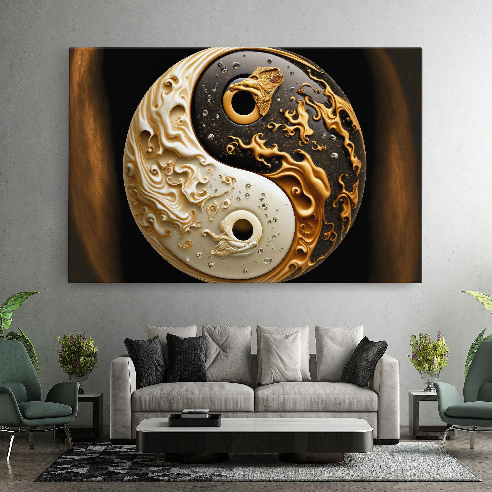 Vászonkép Caramel Yinyang mockup 7