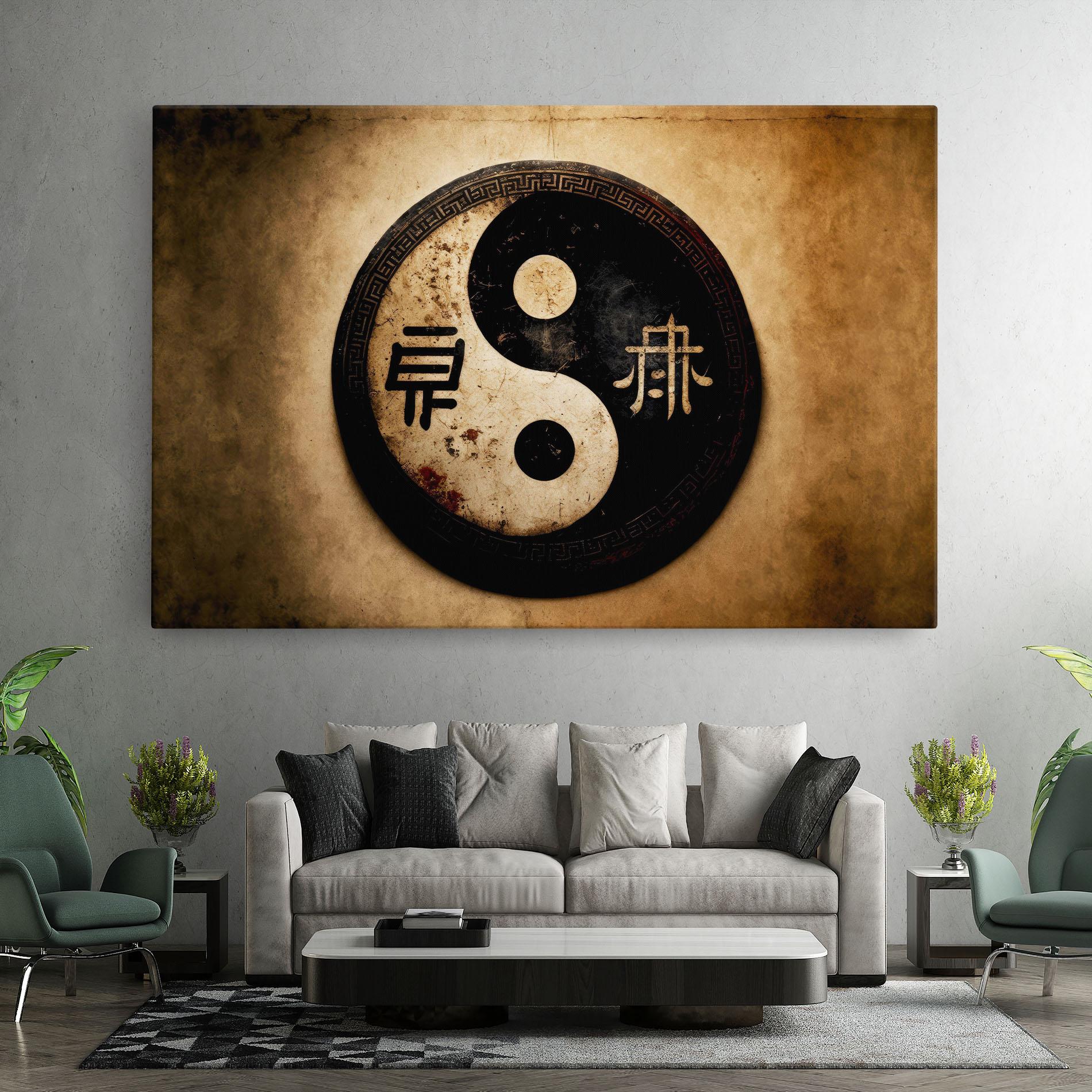 Vászonkép Chinese Yinyang mockup 7