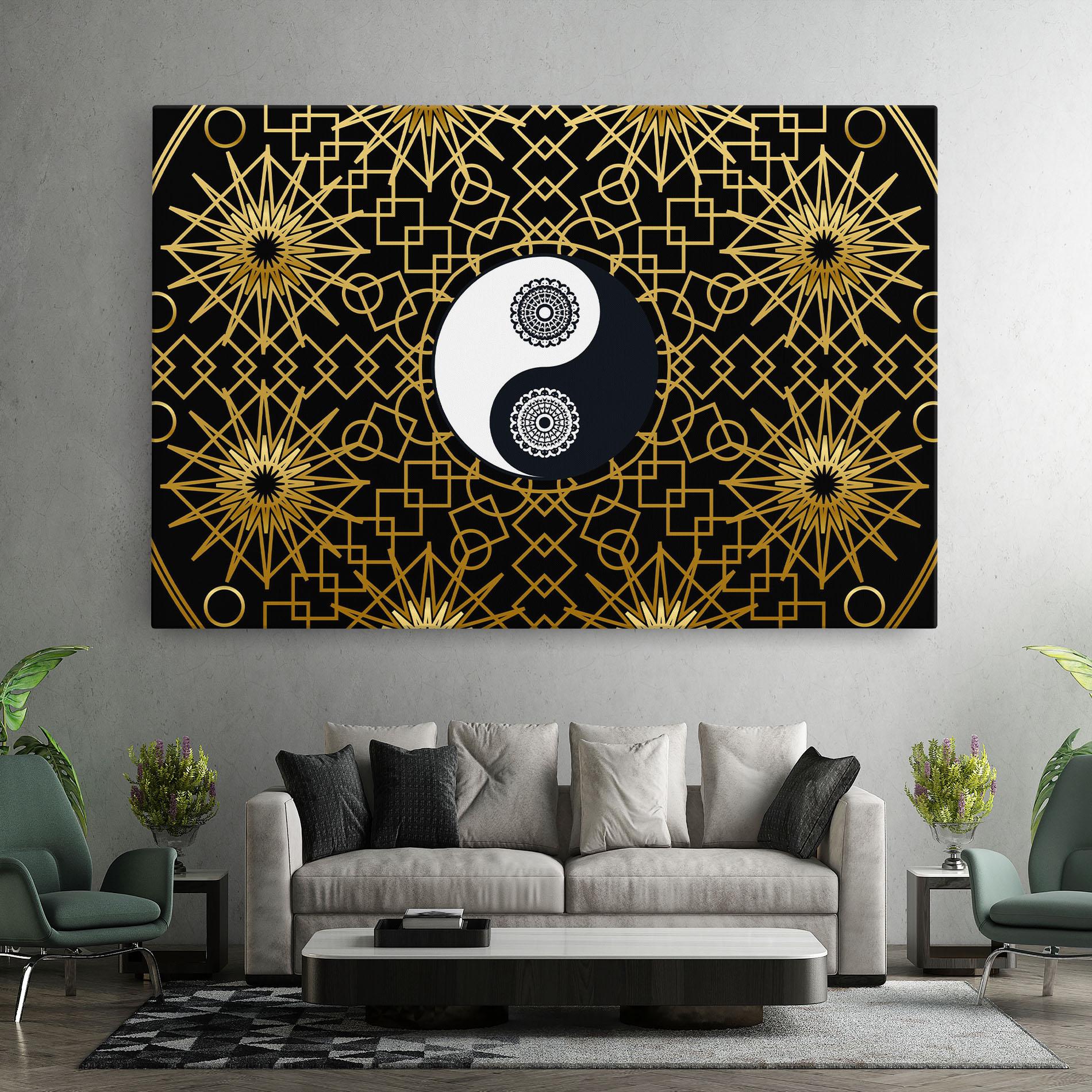 Vászonkép Meditation Yin Yang mockup 7