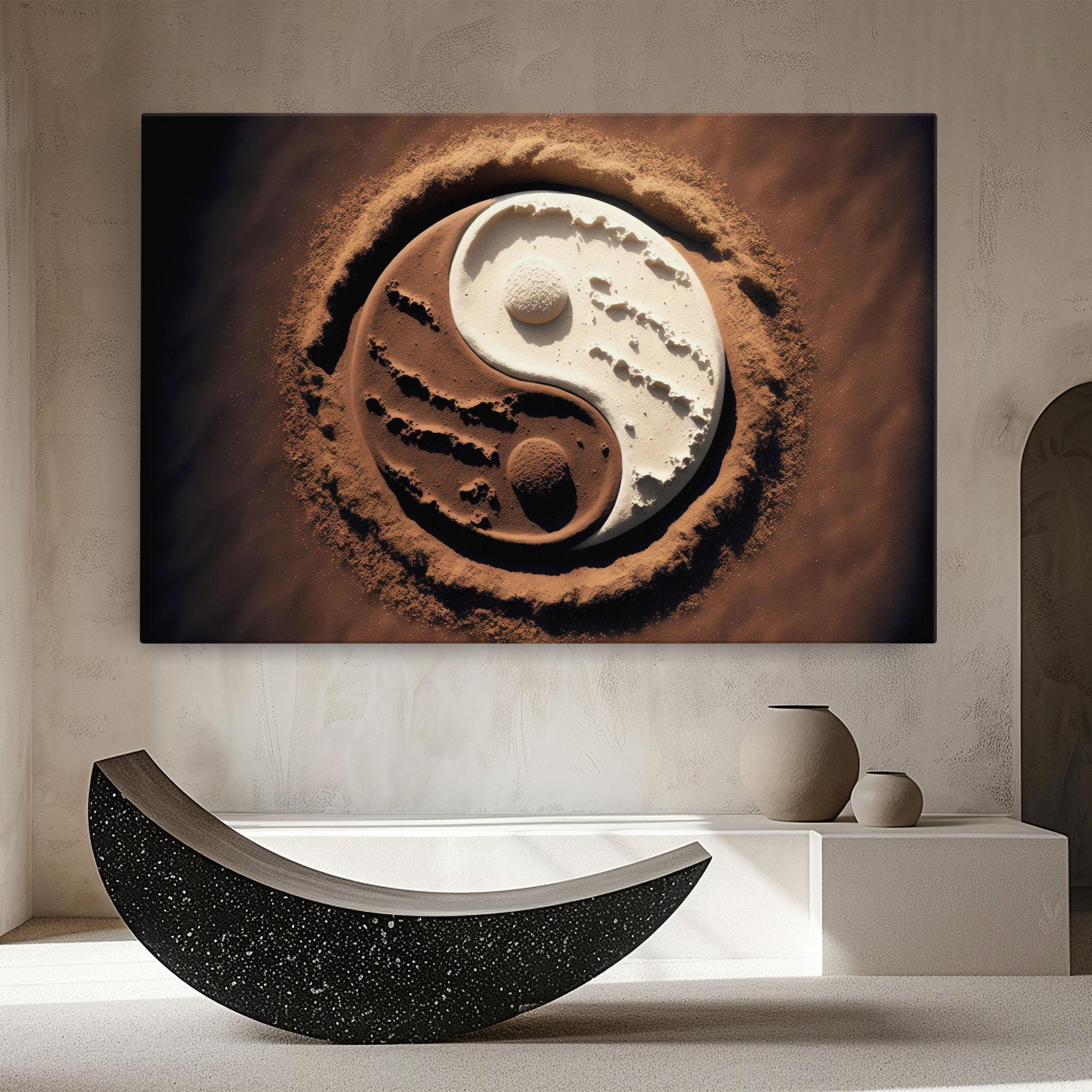 Vászonkép Earth Yinyang mockup 8