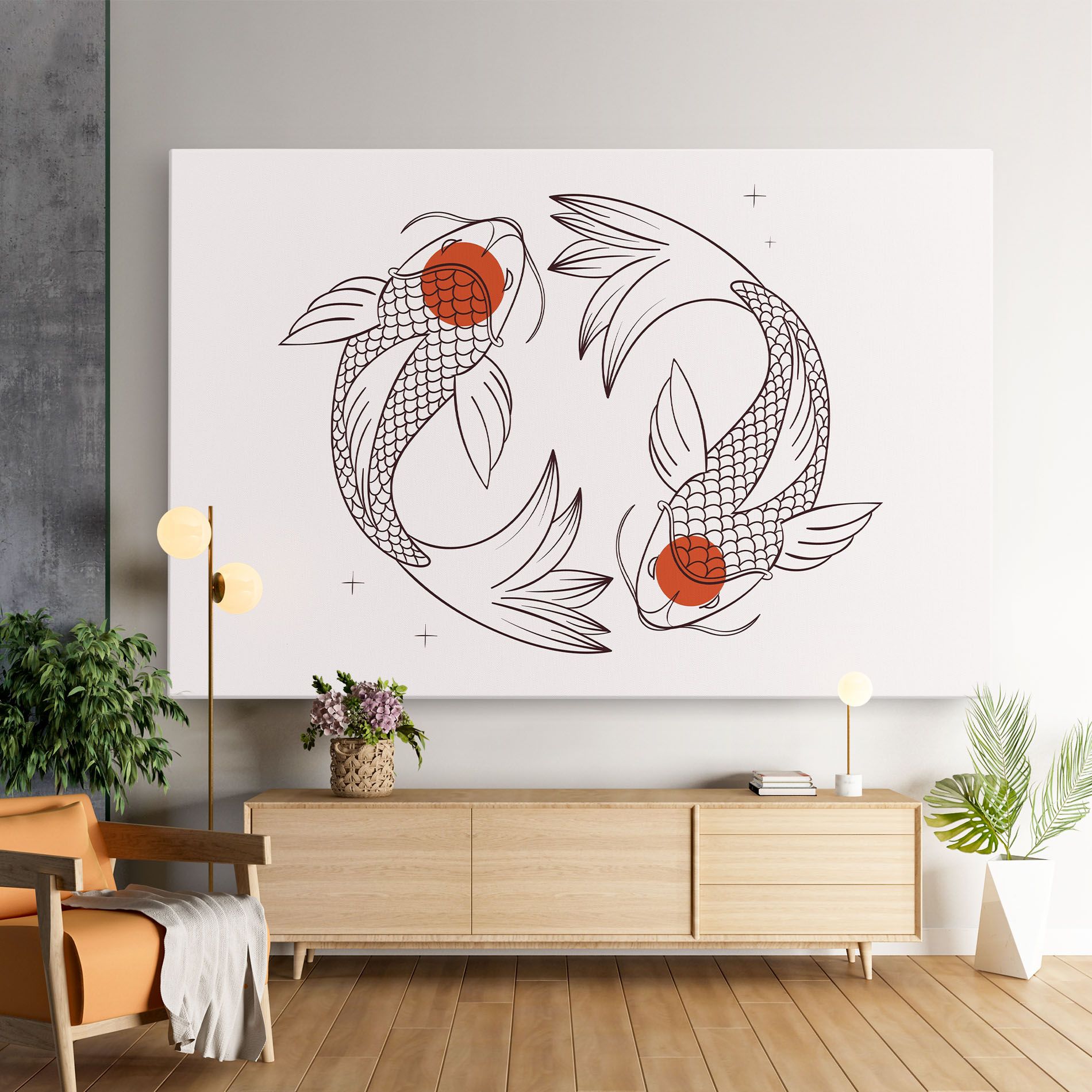 Koi Yinyang Art mockup 9