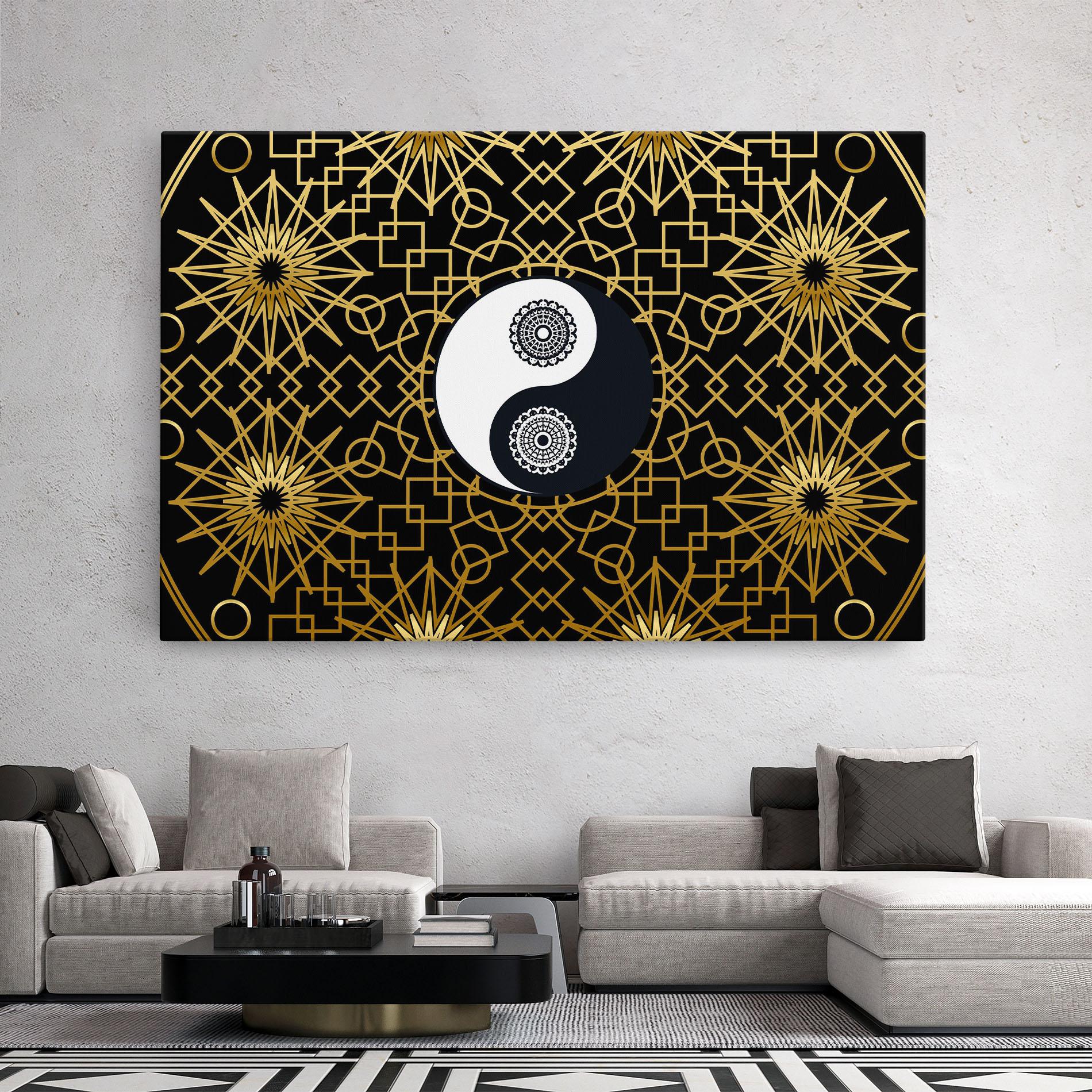 Vászonkép Meditation Yin Yang mockup 2
