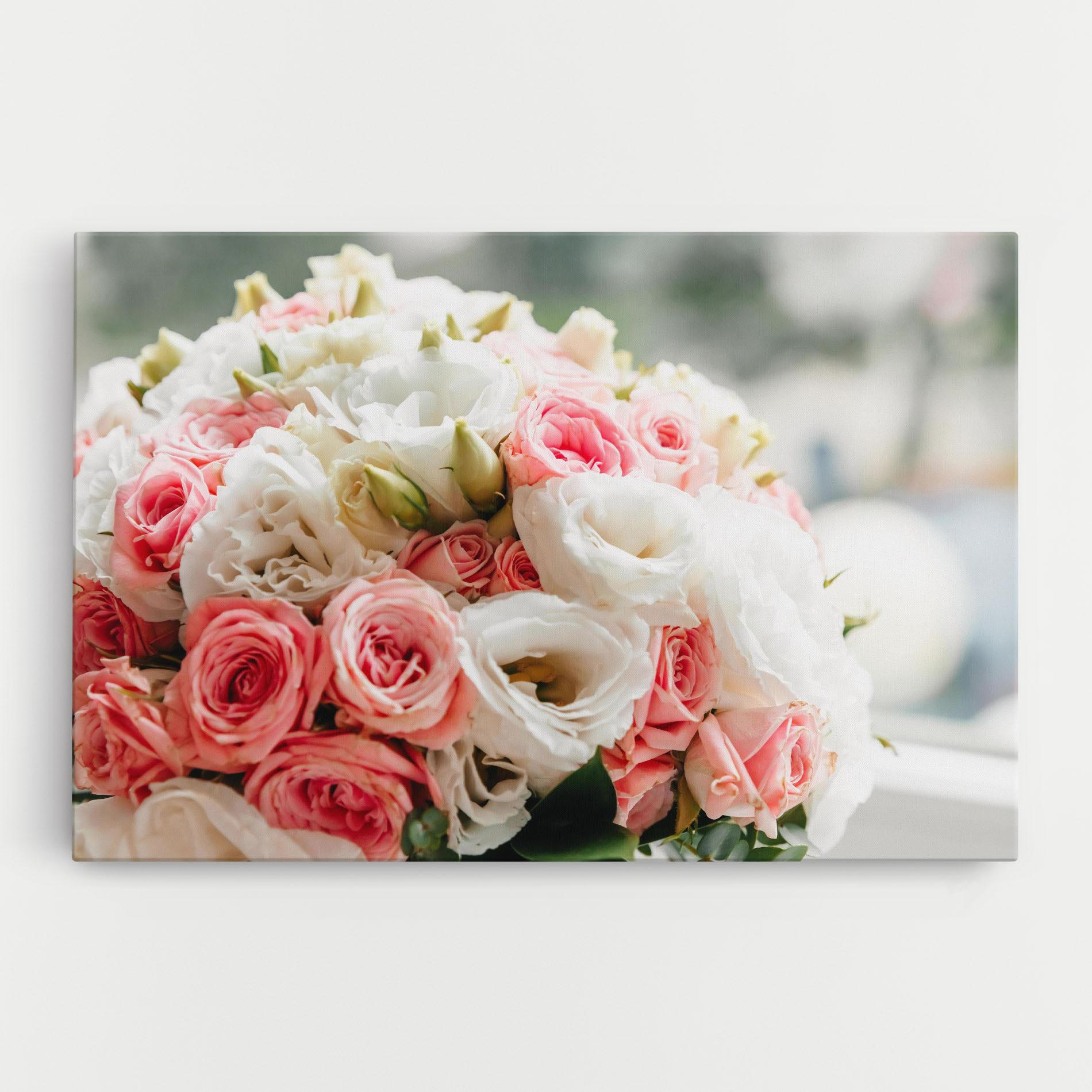 Vászonkép Pink Beautiful Bouquet mockup 0