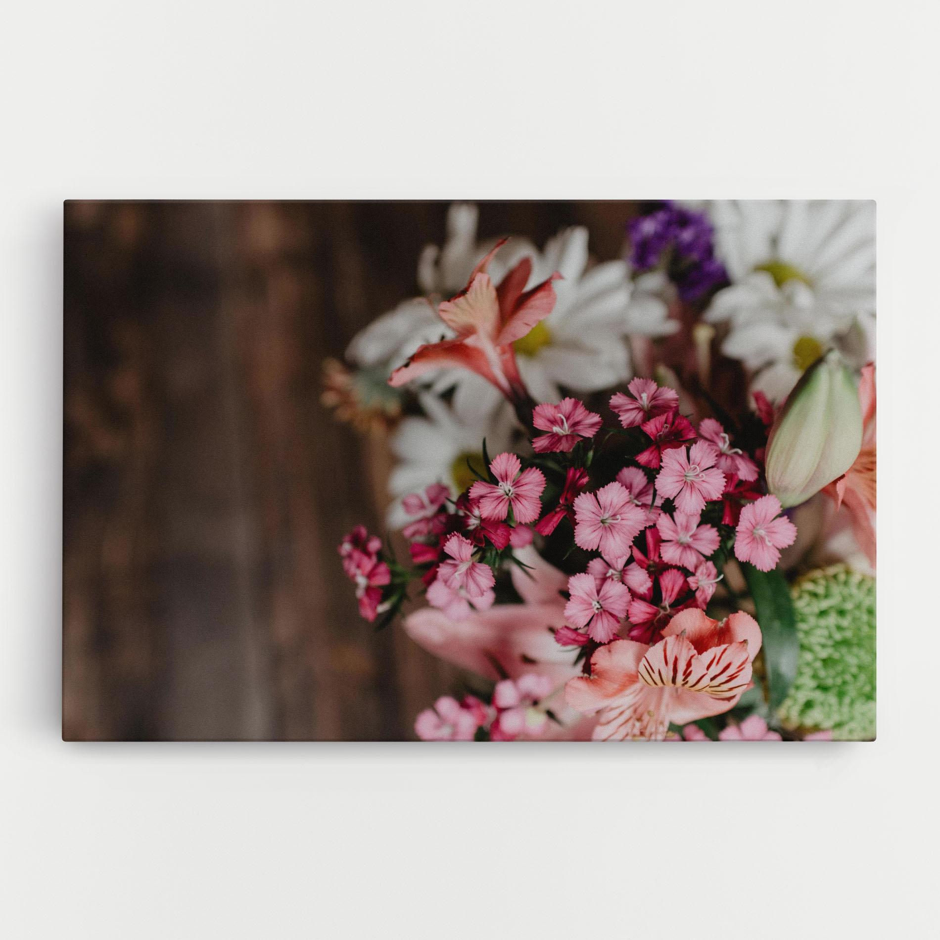 Vászonkép Small Flowers Bouquet mockup 0