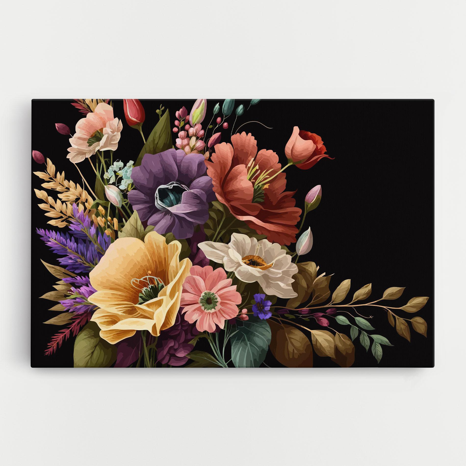 Vászonkép Vintage Bouquet Art mockup 0