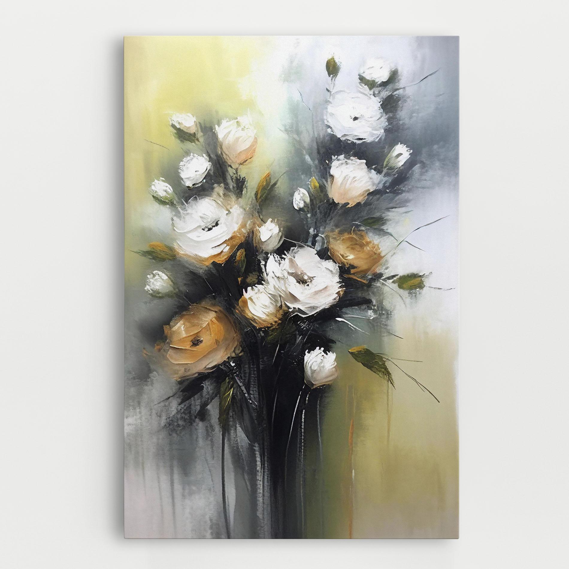Vászonkép Bouquet Painting mockup 0