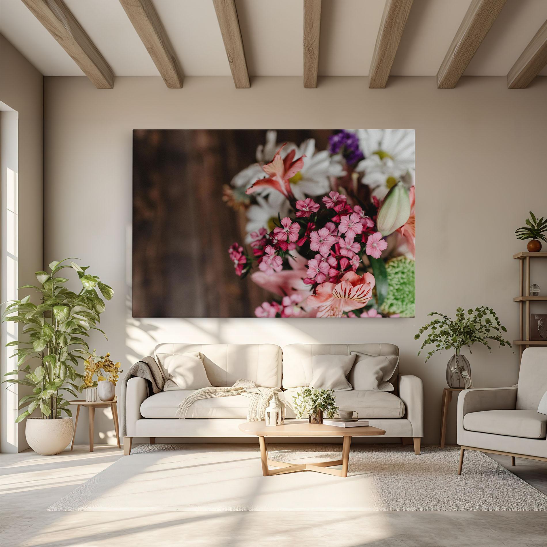 Vászonkép Small Flowers Bouquet mockup 6