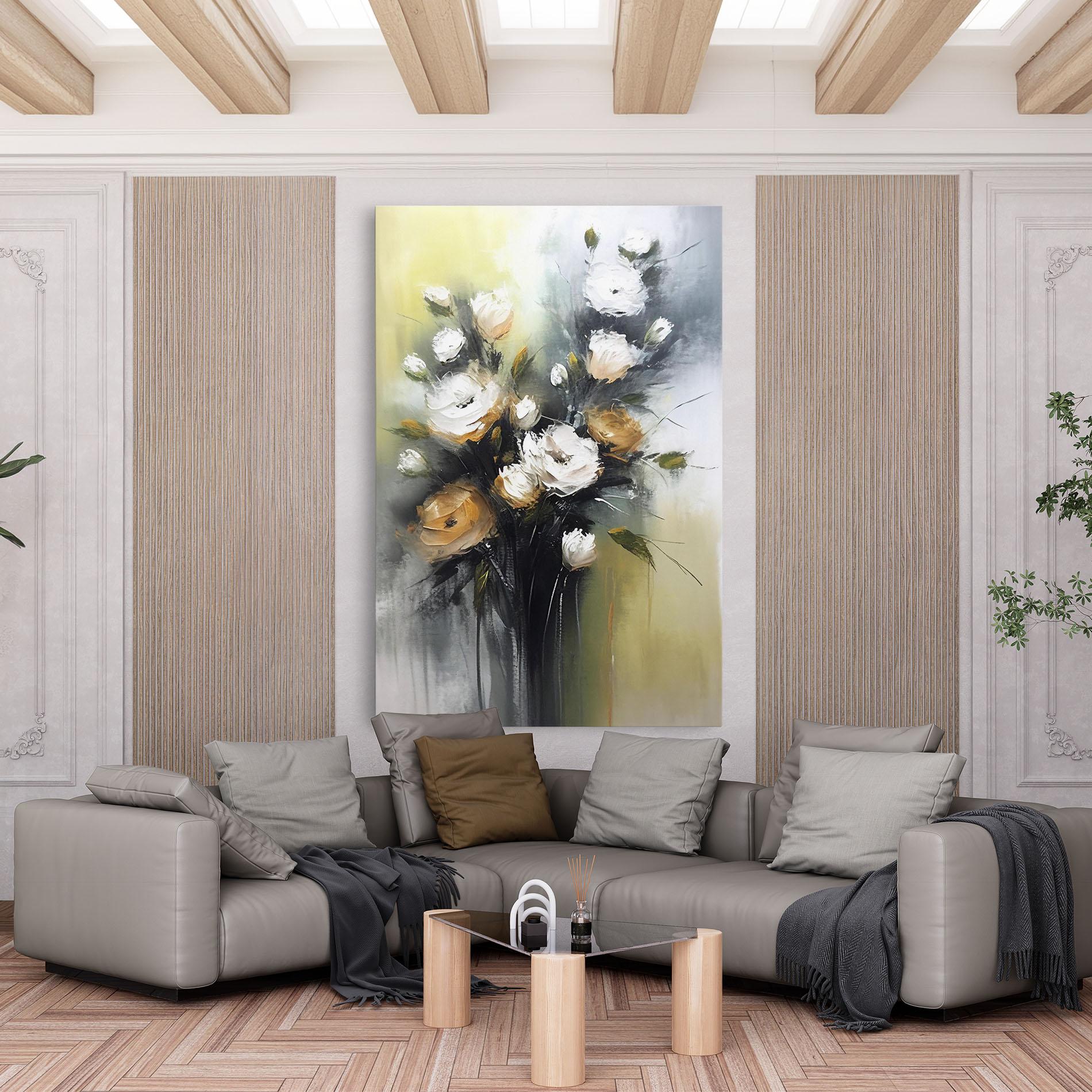 Vászonkép Bouquet Painting mockup 6