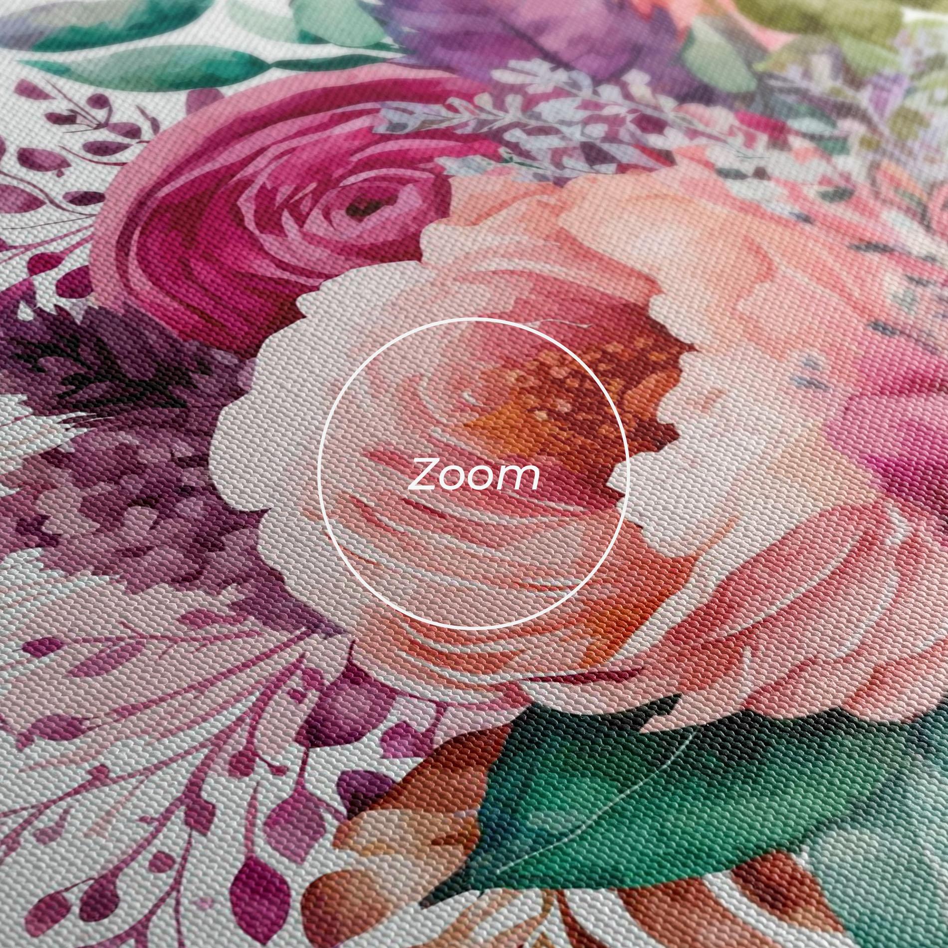 Vászonkép Bouquet Of Pink Roses mockup 3